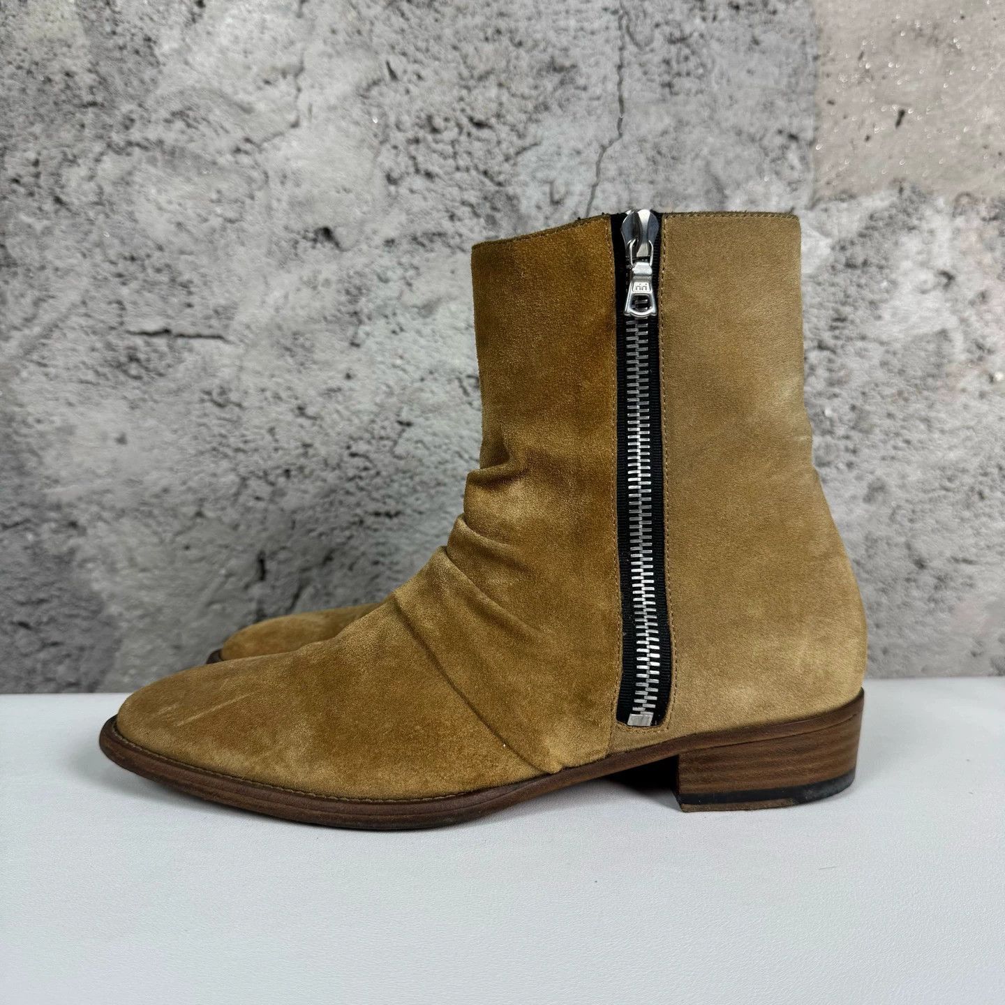 Amiri Beige Zip-Up Ankle Boots Size 7 Size US 7 / EU 40 - 3 Thumbnail
