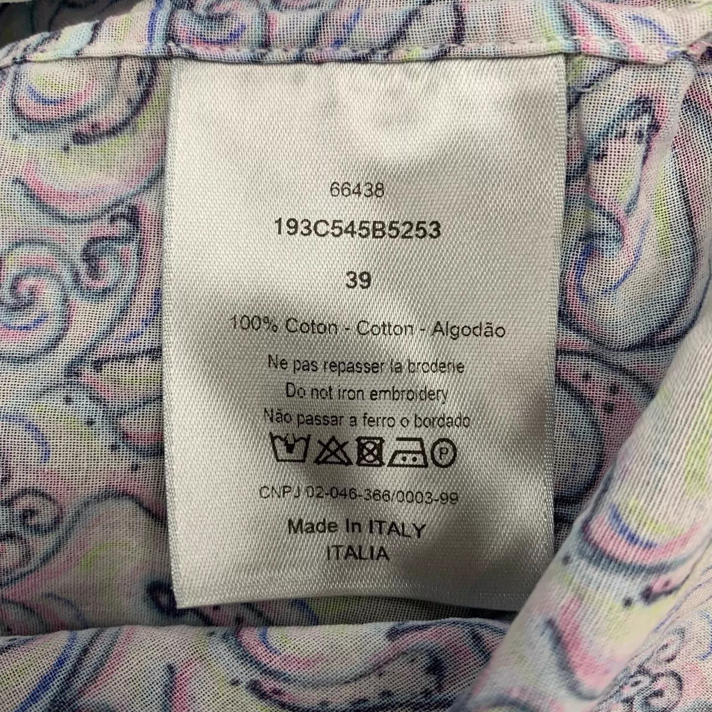 Dior Multi-Color Printed Short Sleeve Shirt Size US M / EU 48-50 / 2 - 5 Thumbnail