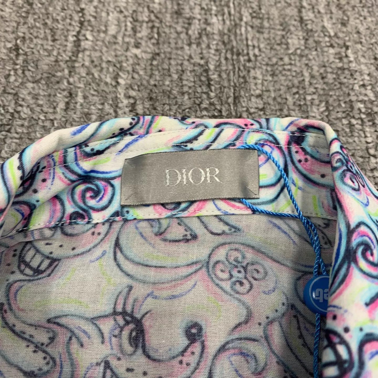 Dior Multi-Color Printed Short Sleeve Shirt Size US M / EU 48-50 / 2 - 4 Thumbnail