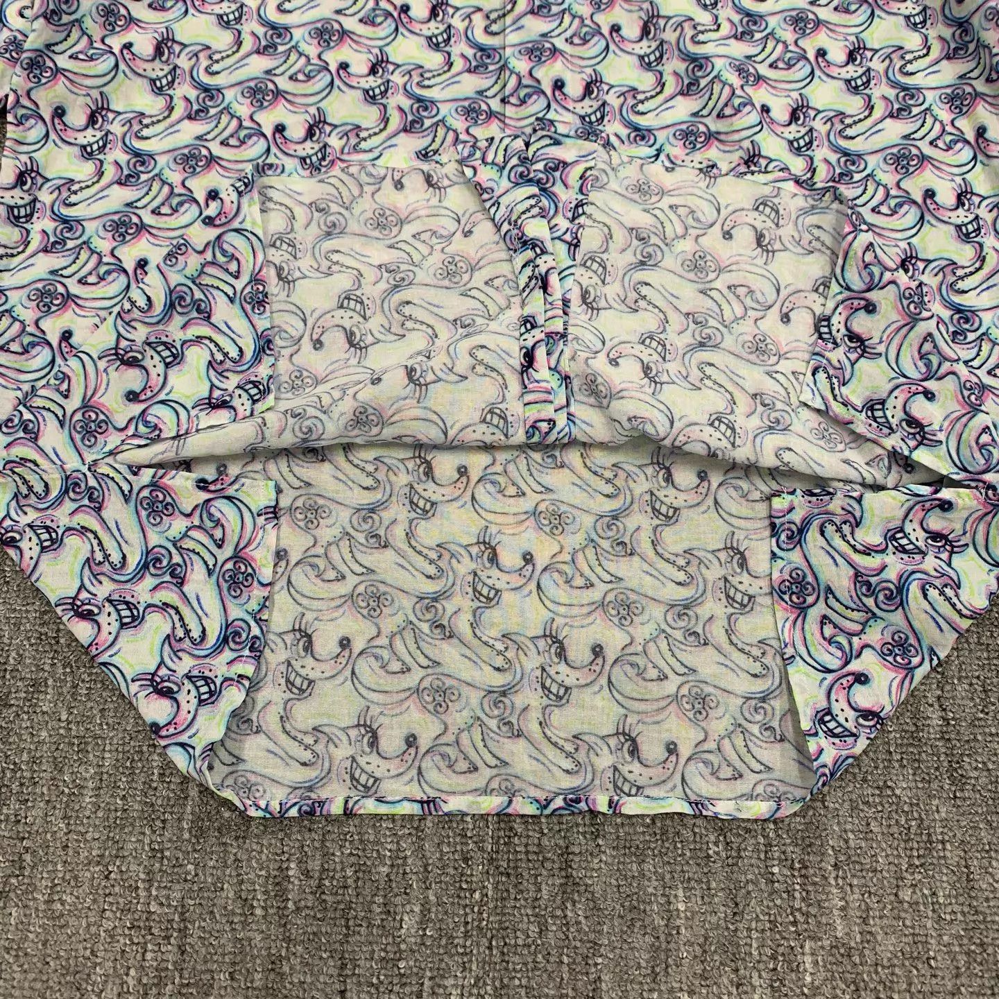 Dior Multi-Color Printed Short Sleeve Shirt Size US M / EU 48-50 / 2 - 8 Thumbnail