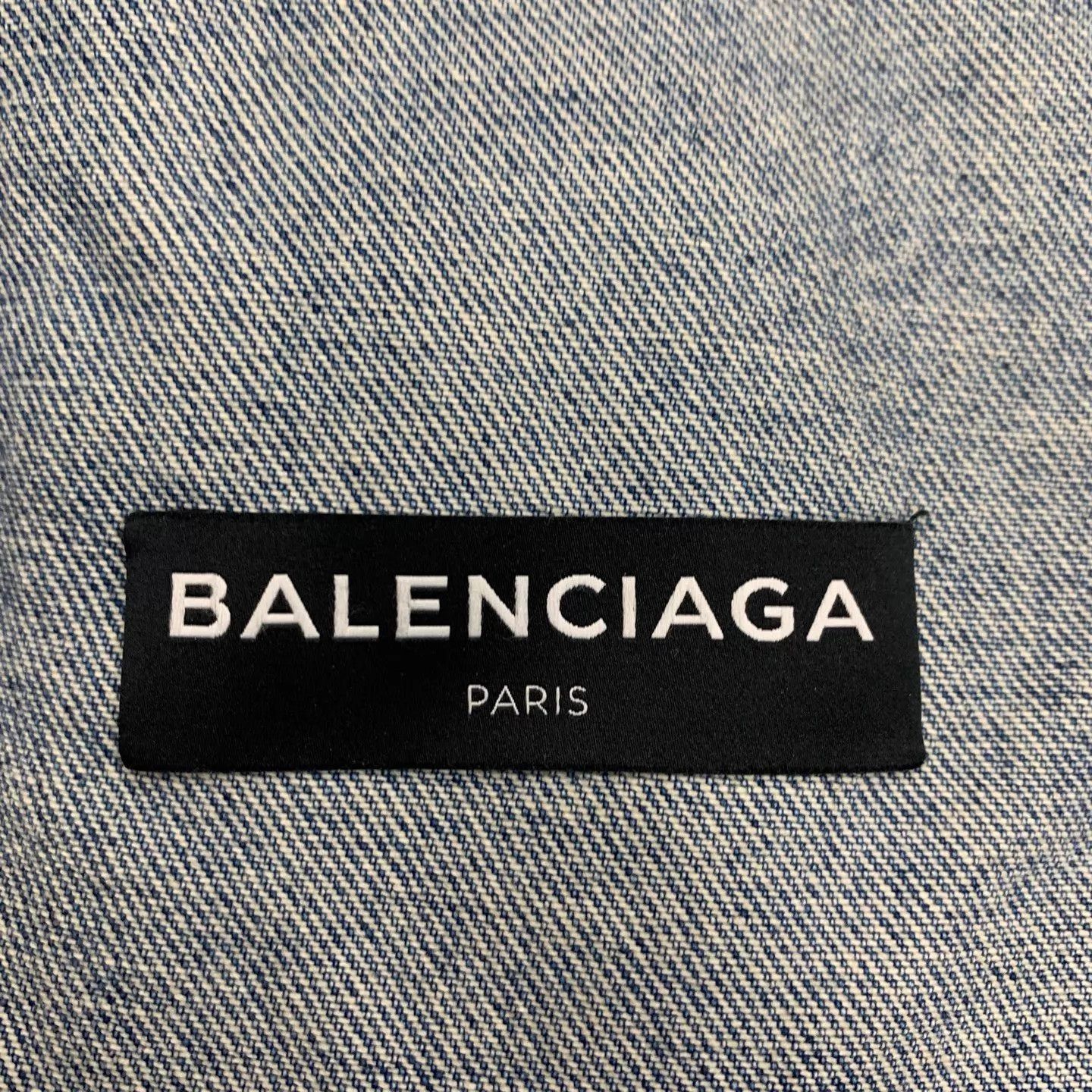 Balenciaga Blue Denim Jacket with Button Front Size US S / EU 44-46 / 1 - 5 Thumbnail
