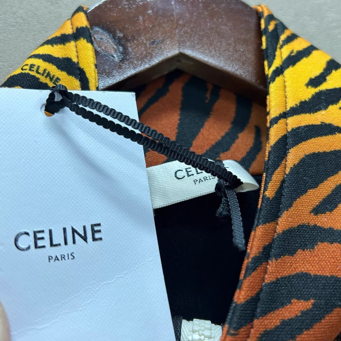 Celine Multi Colored Zebra Print Zip-Up Track Jacket Size US S / EU 44-46 / 1 - 3 Thumbnail