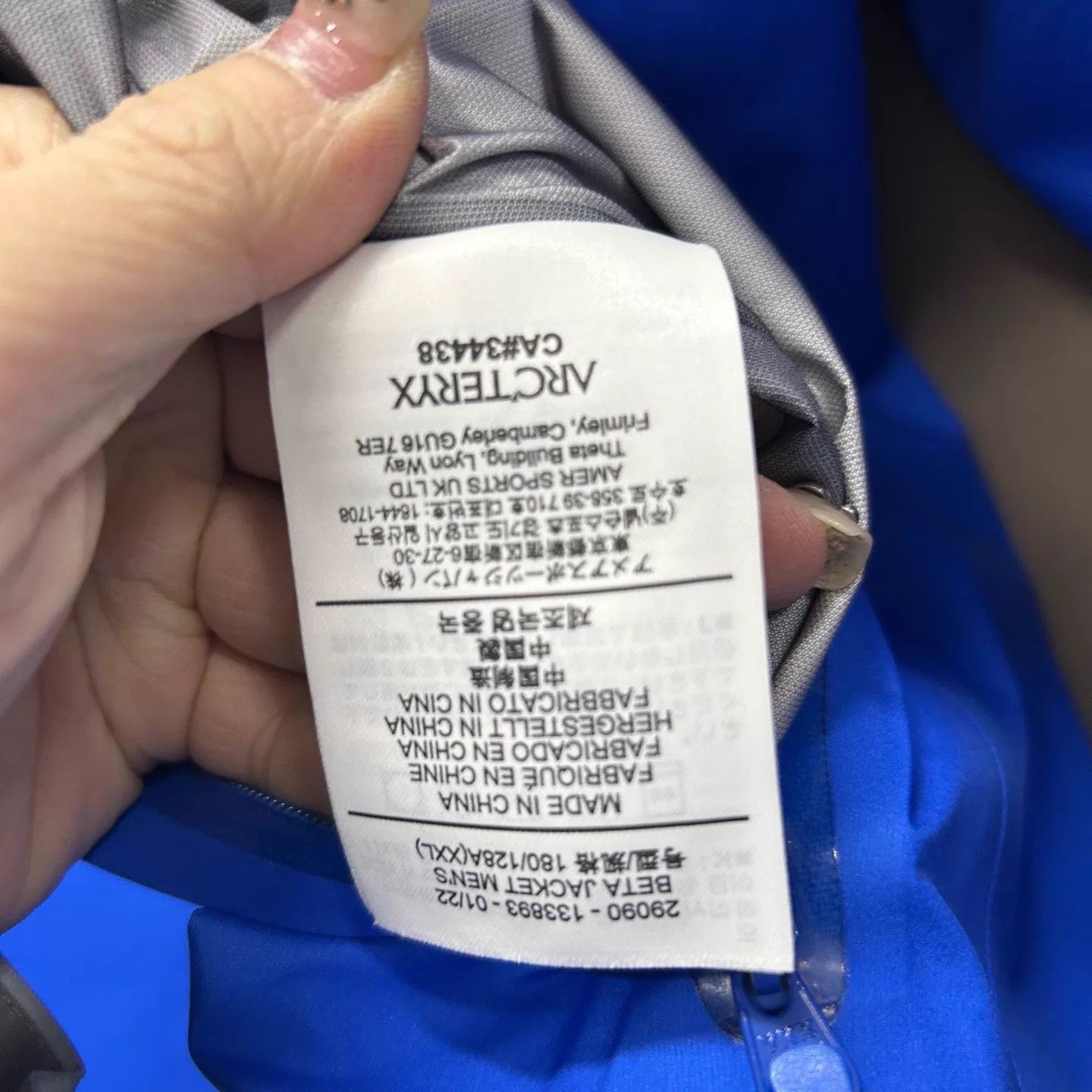 Arc'teryx Blue Hooded Raincoat - XXL Size US XXL / EU 58 / 5 - 5 Thumbnail