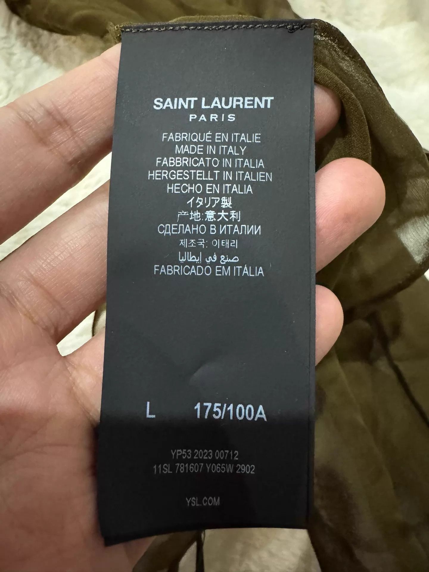 Saint Laurent Paris Brown Sleeveless Wrap Top Size L Size US L / EU 52-54 / 3 - 9 Thumbnail