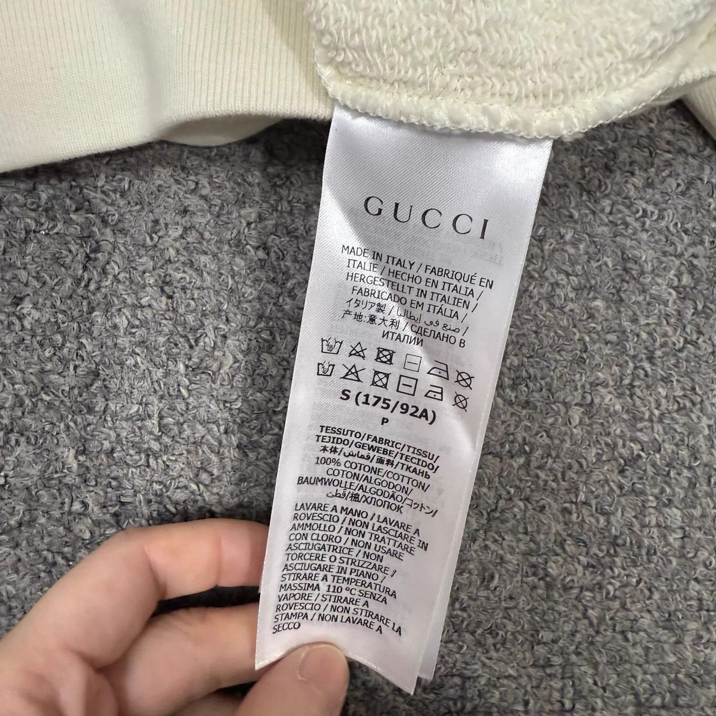 Gucci White Graphic Print Long Sleeve Sweatshirt Size US S / EU 44-46 / 1 - 4 Thumbnail