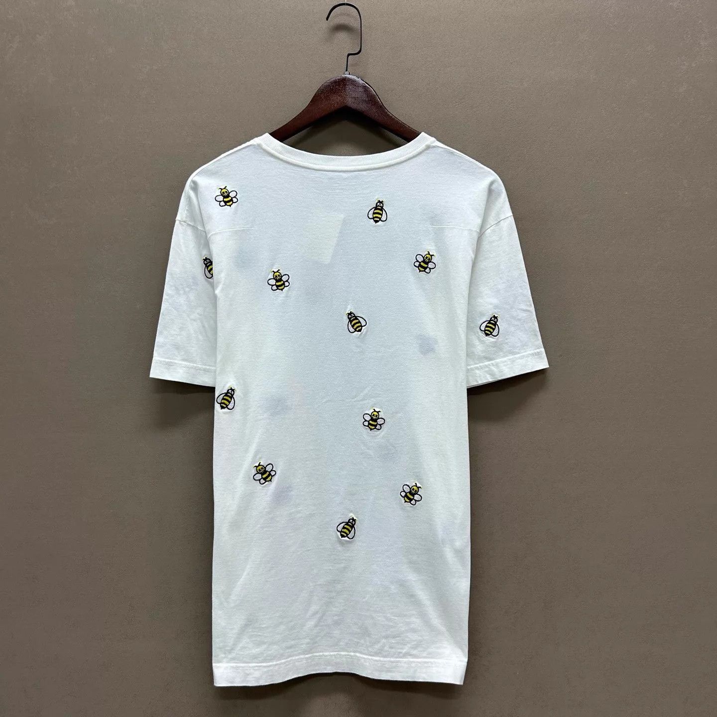 Dior White Short Sleeve Bee Print T-Shirt Size US M / EU 48-50 / 2 - 2 Thumbnail