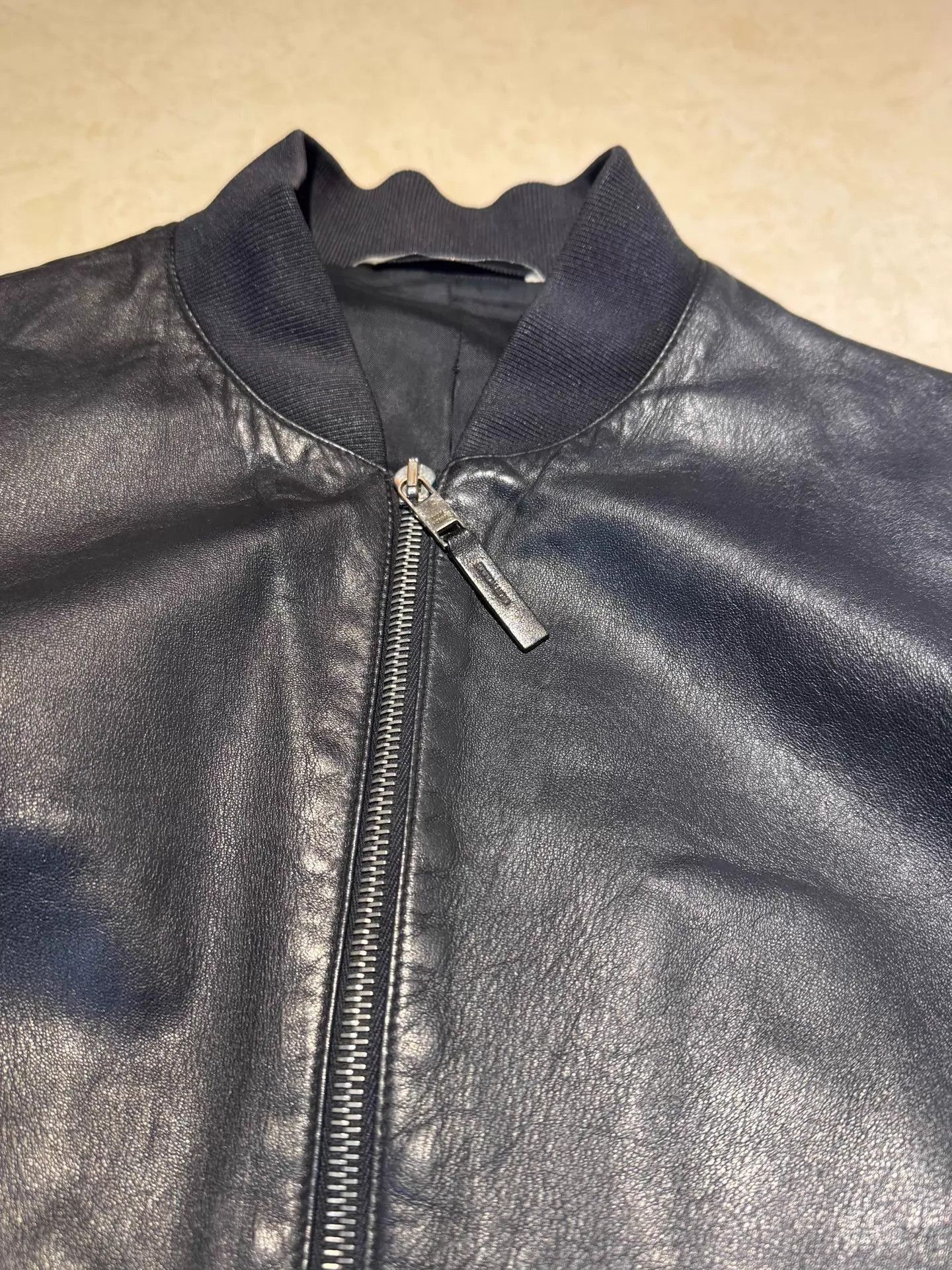Dior Color Block Leather Bomber Jacket Size US S / EU 44-46 / 1 - 8 Thumbnail