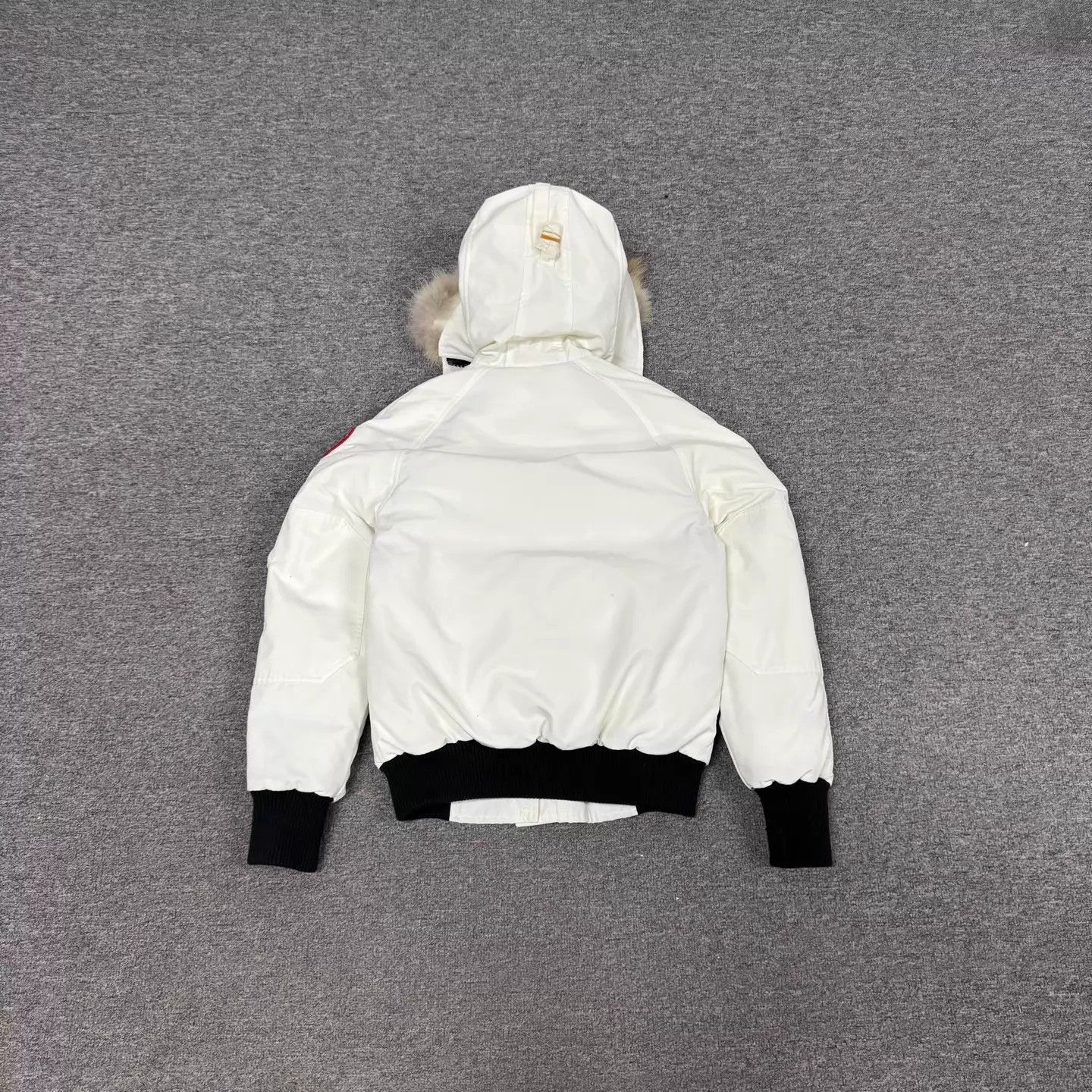 Canada Goose White Heavy Winter Jacket with Fur Hood - XS Size US XS / EU 42 / 0 - 2 Thumbnail