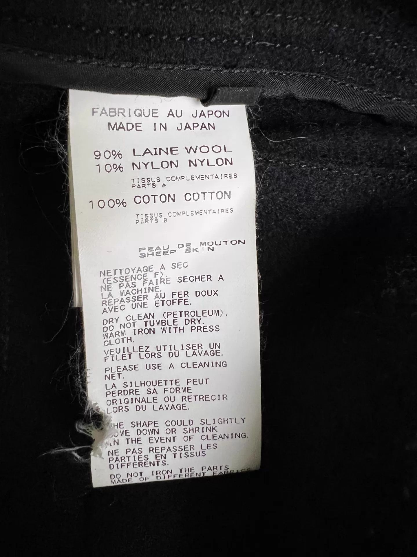 Yohji Yamamoto Black Hooded Long Coat with Button Closure Size US M / EU 48-50 / 2 - 6 Thumbnail