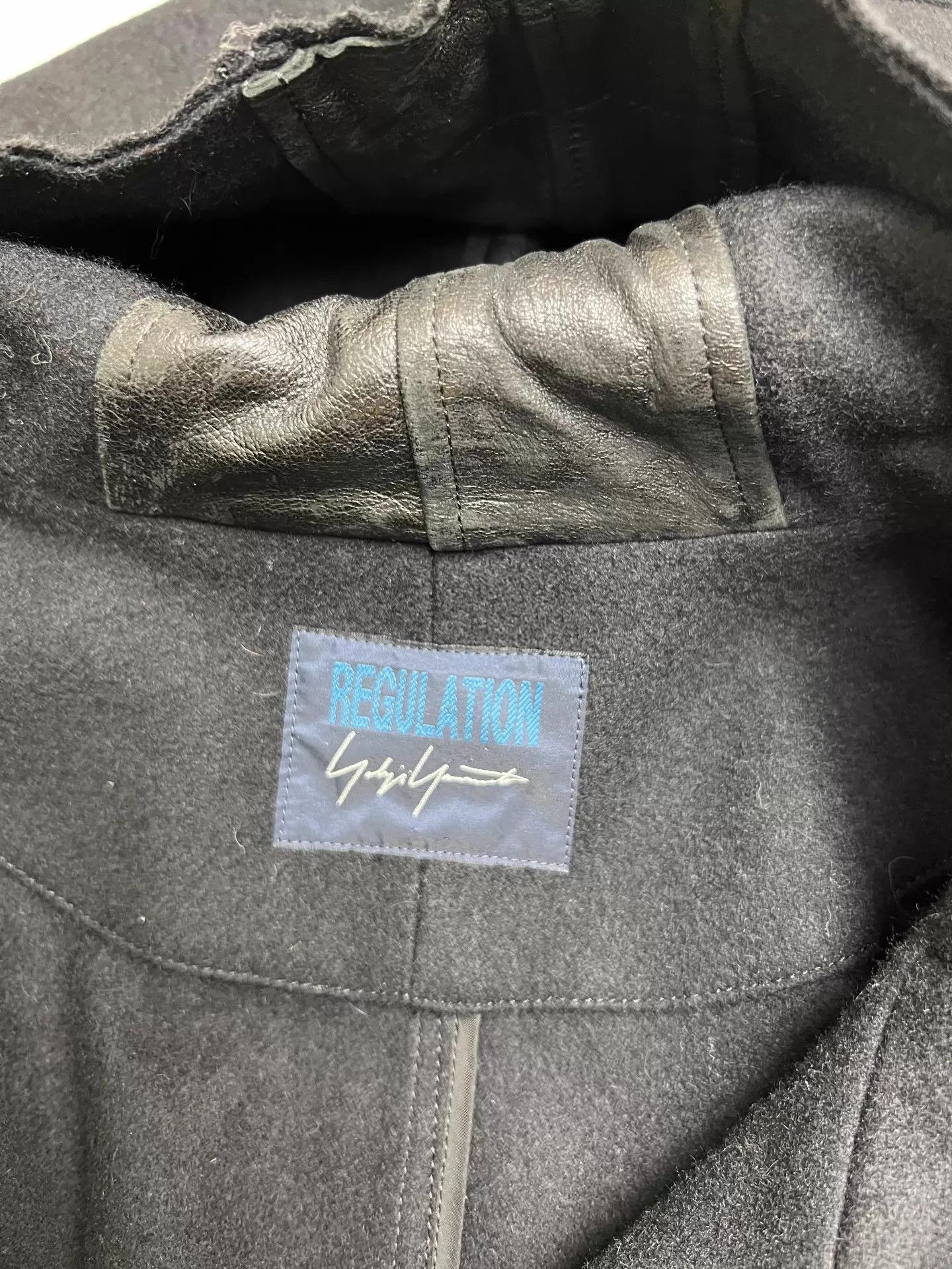 Yohji Yamamoto Black Hooded Long Coat with Button Closure Size US M / EU 48-50 / 2 - 5 Thumbnail