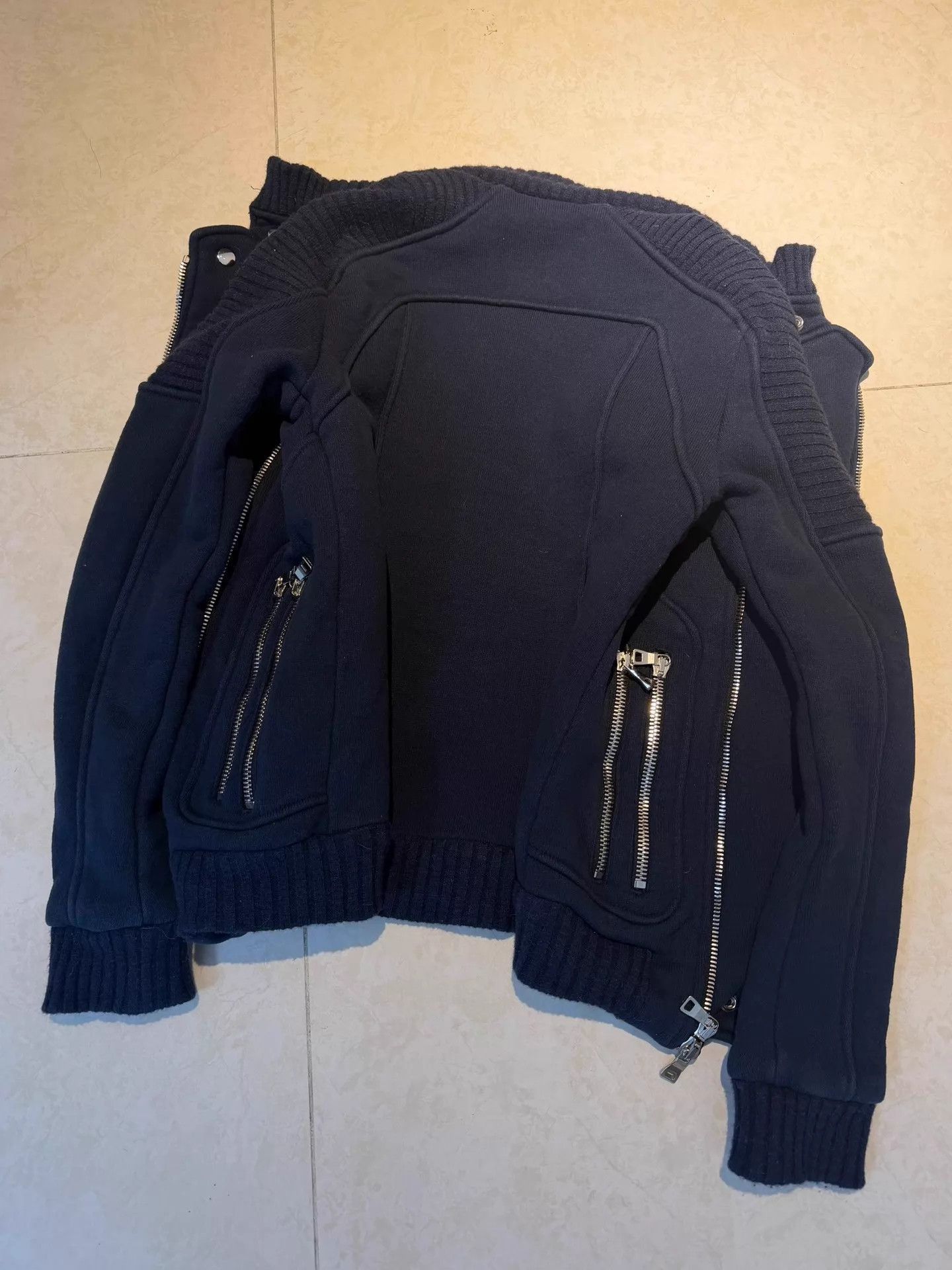 Balmain Black Zip-Front Bomber Jacket - XS Size US XS / EU 42 / 0 - 5 Thumbnail