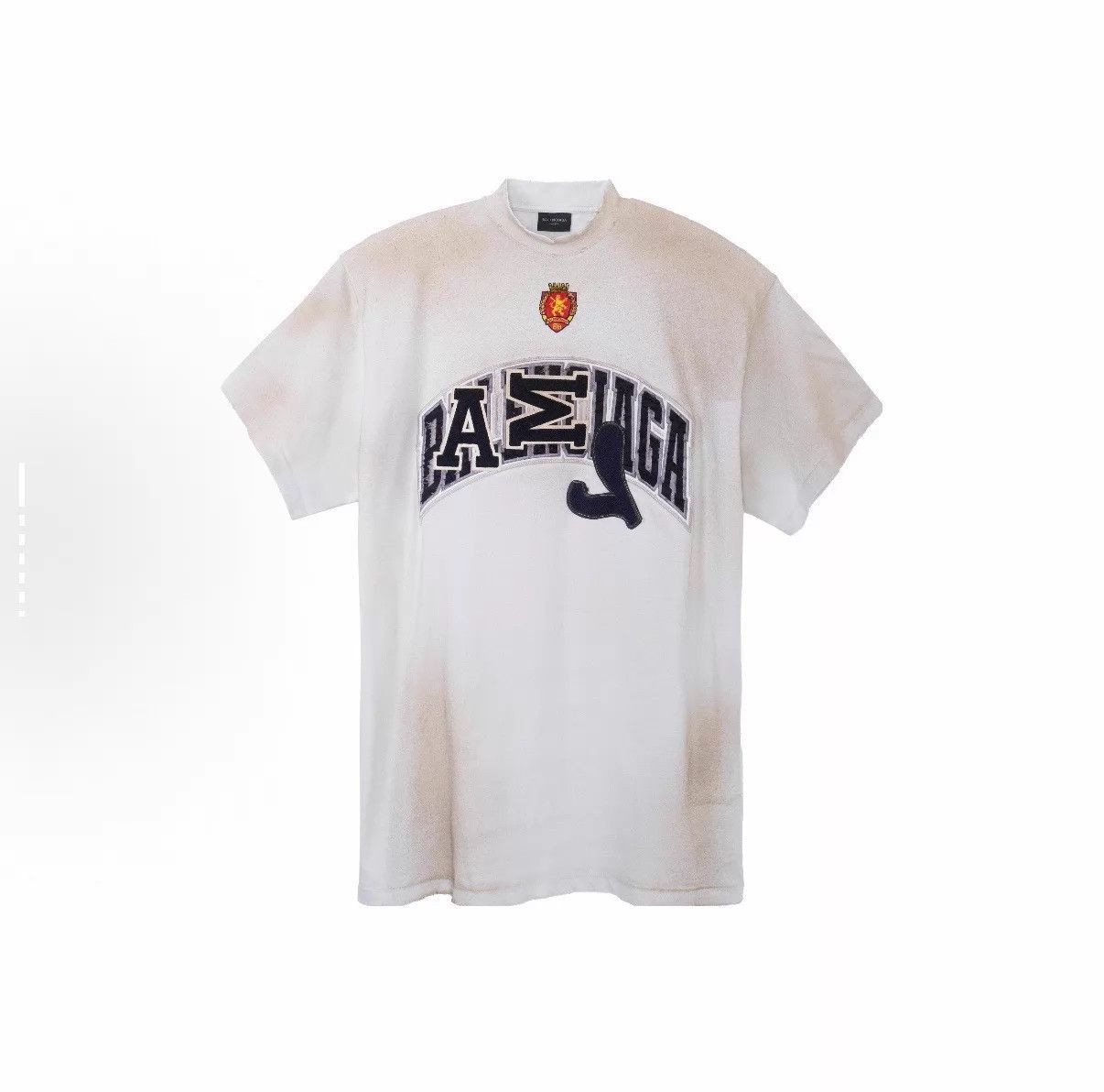 Balenciaga White Short-Sleeve Graphic T-Shirt Size US S / EU 44-46 / 1 - 7 Thumbnail