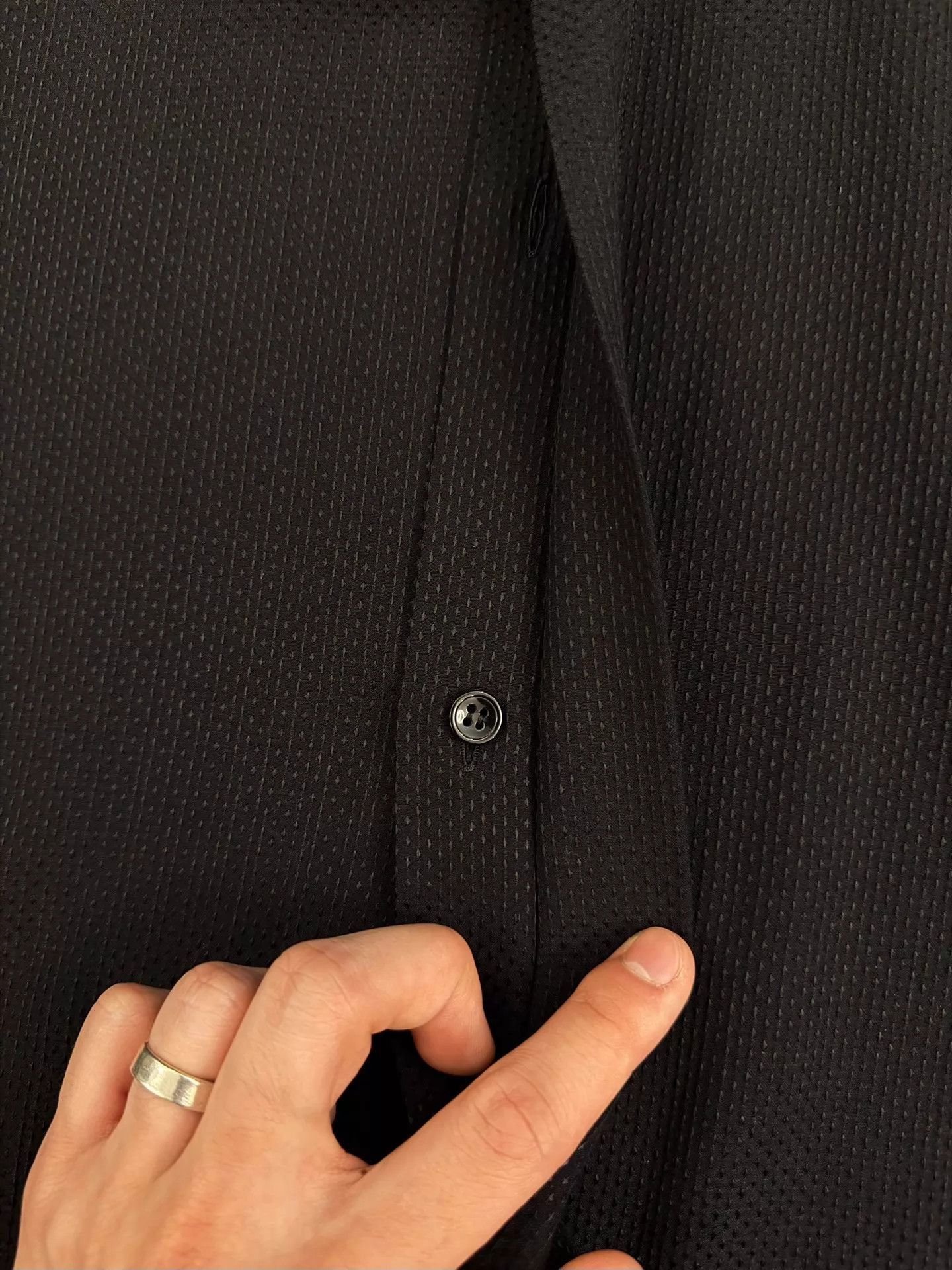 Saint Laurent Paris Black Long-Sleeve Button-Up Shirt Size US M / EU 48-50 / 2 - 6 Thumbnail