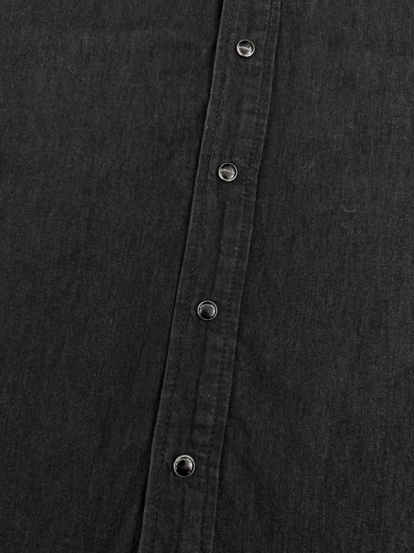 Saint Laurent Paris Black Long-Sleeve Button-Up Shirt Size M Size US M / EU 48-50 / 2 - 6 Thumbnail