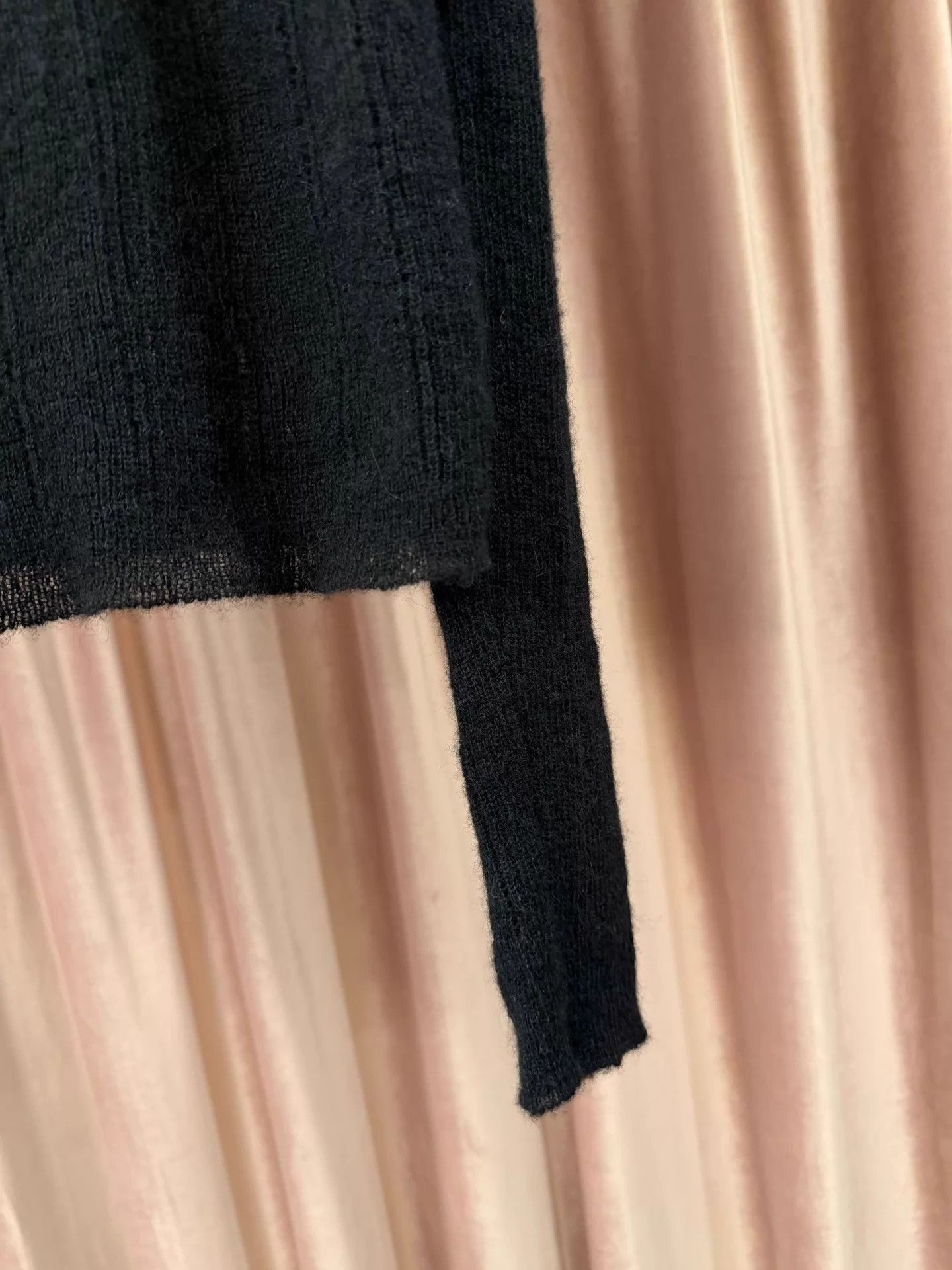 Saint Laurent Paris Black Long Sleeve Knit Sweater Size S Size US S / EU 44-46 / 1 - 6 Thumbnail