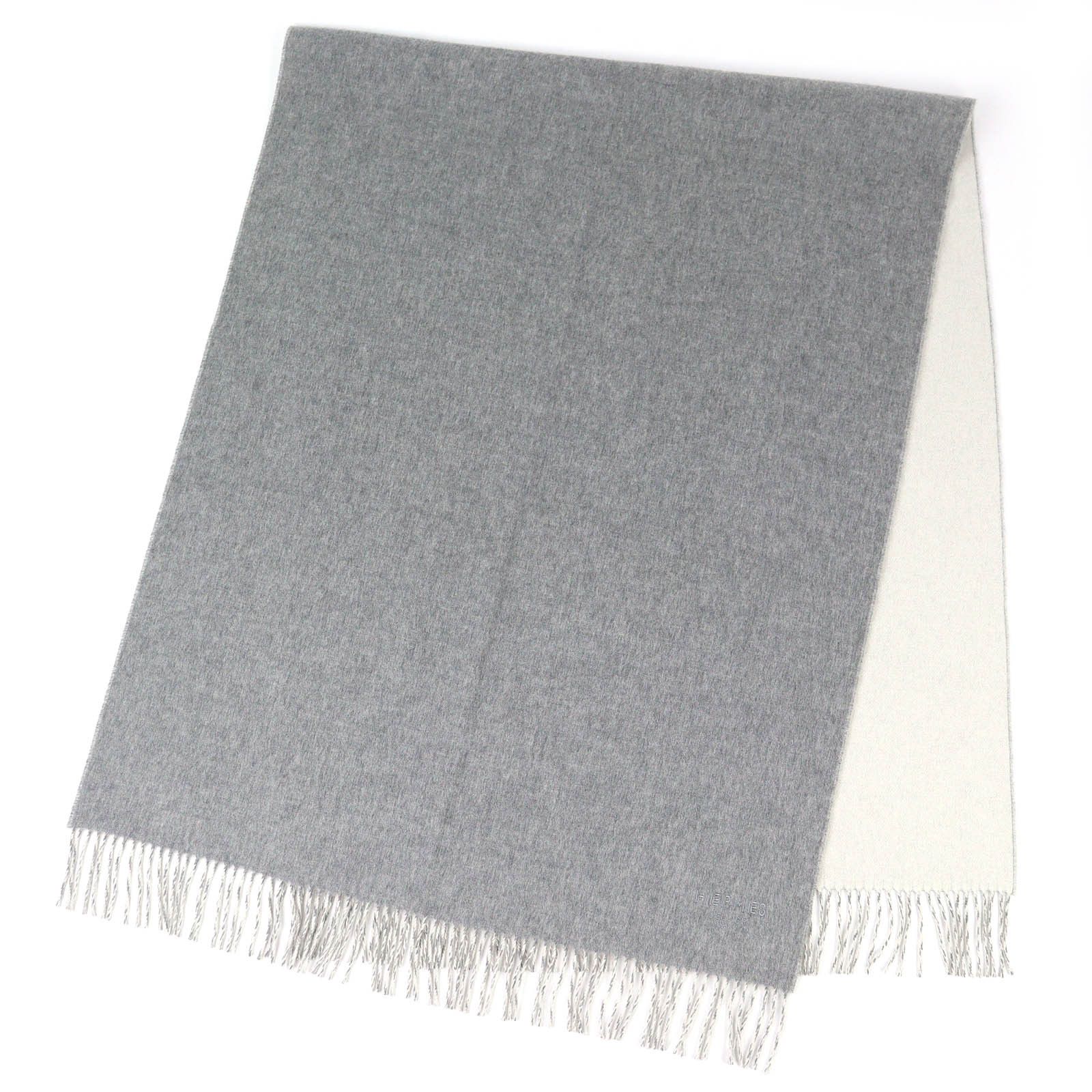 Hermes Hermes Hermes Logo Double Faced Cashmere Shawl Textile Shawl DUTY FREE for USA Size ONE SIZE - 2 Thumbnail