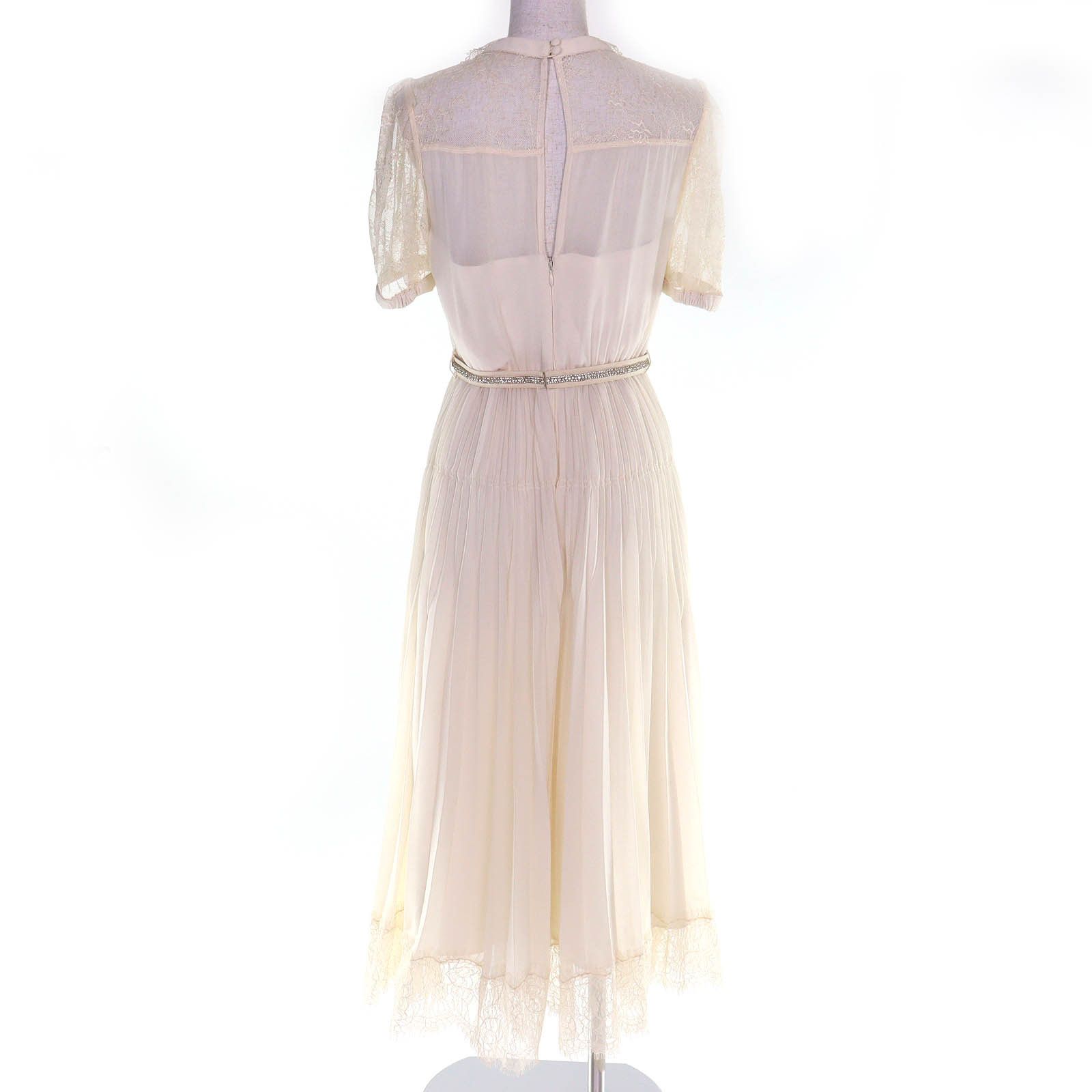 Other Other Self Portrait Lace Chiffon Pleated Dress Textile Dresses DUTY FREE for USA Size ONE SIZE - 3 Thumbnail