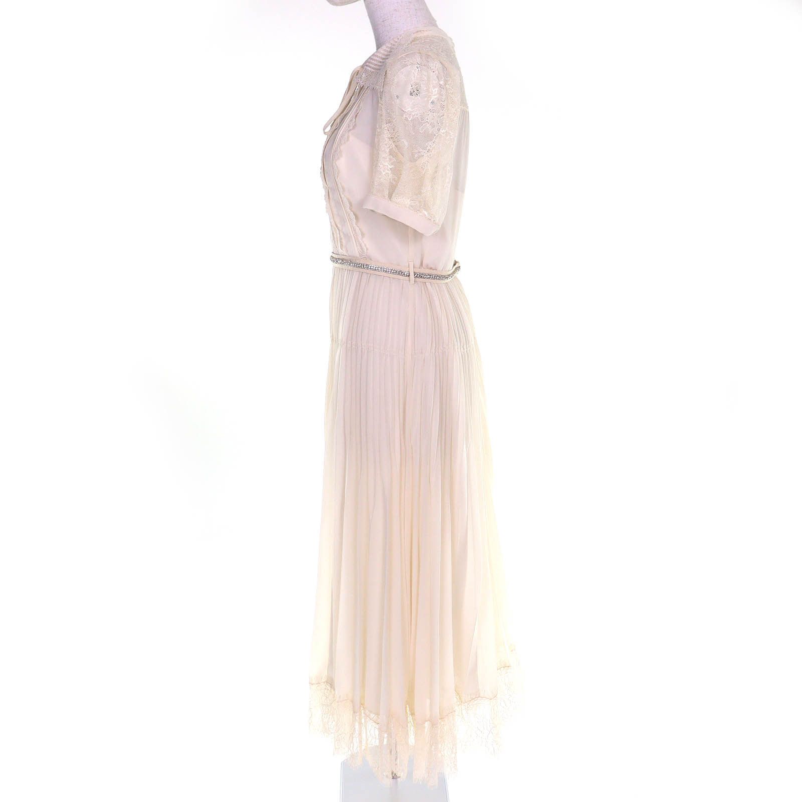 Other Other Self Portrait Lace Chiffon Pleated Dress Textile Dresses DUTY FREE for USA Size ONE SIZE - 2 Thumbnail