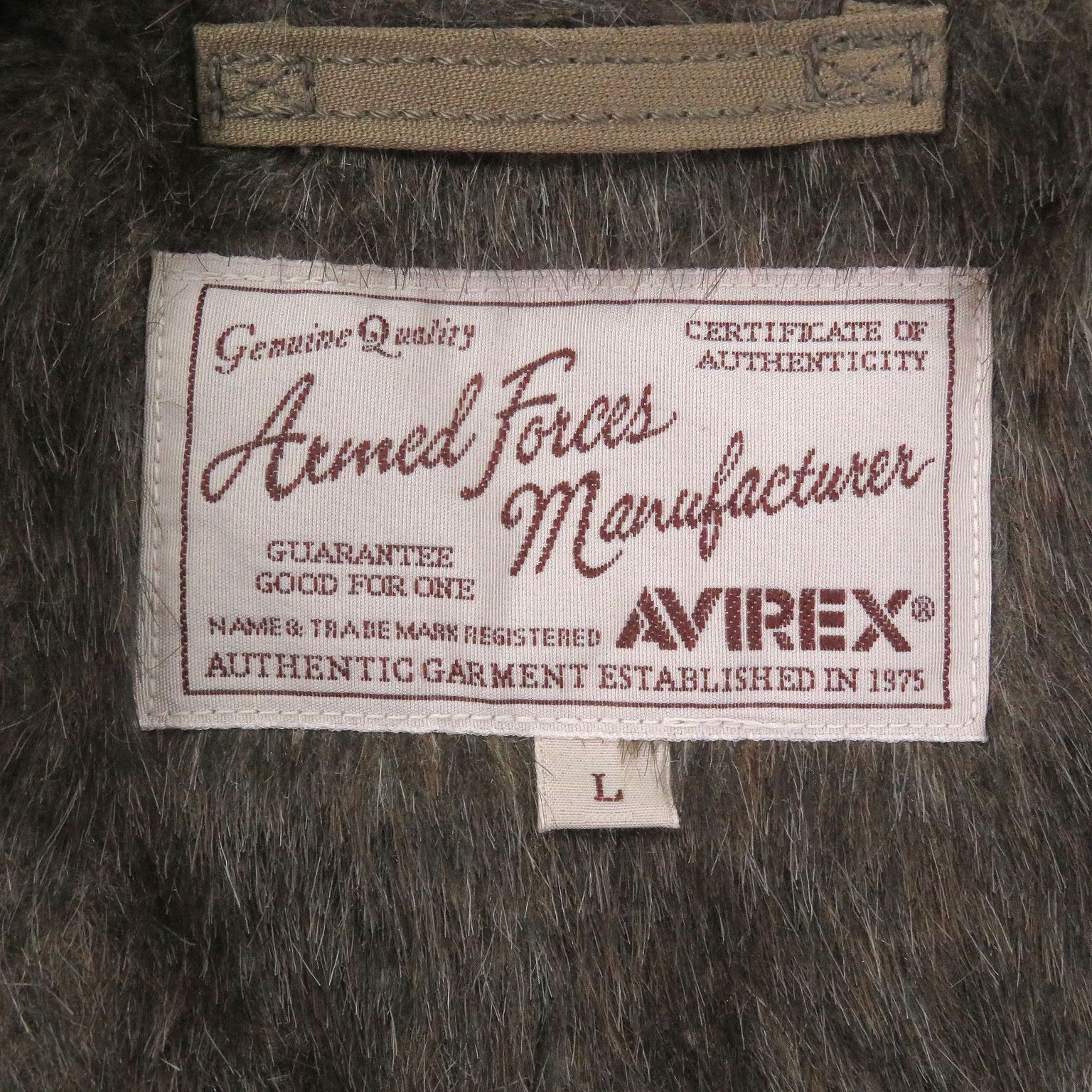 Avirex Avirex AVIREX N-1 Sheepskin Collar Padded Jacket Textile Outerwear DUTY FREE for USA Size ONE SIZE - 7 Thumbnail