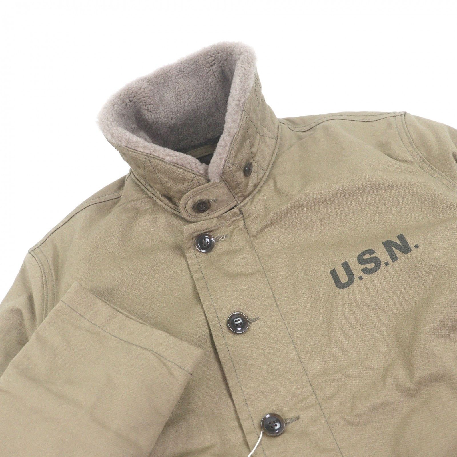 Avirex Avirex AVIREX N-1 Sheepskin Collar Padded Jacket Textile Outerwear DUTY FREE for USA Size ONE SIZE - 2 Thumbnail