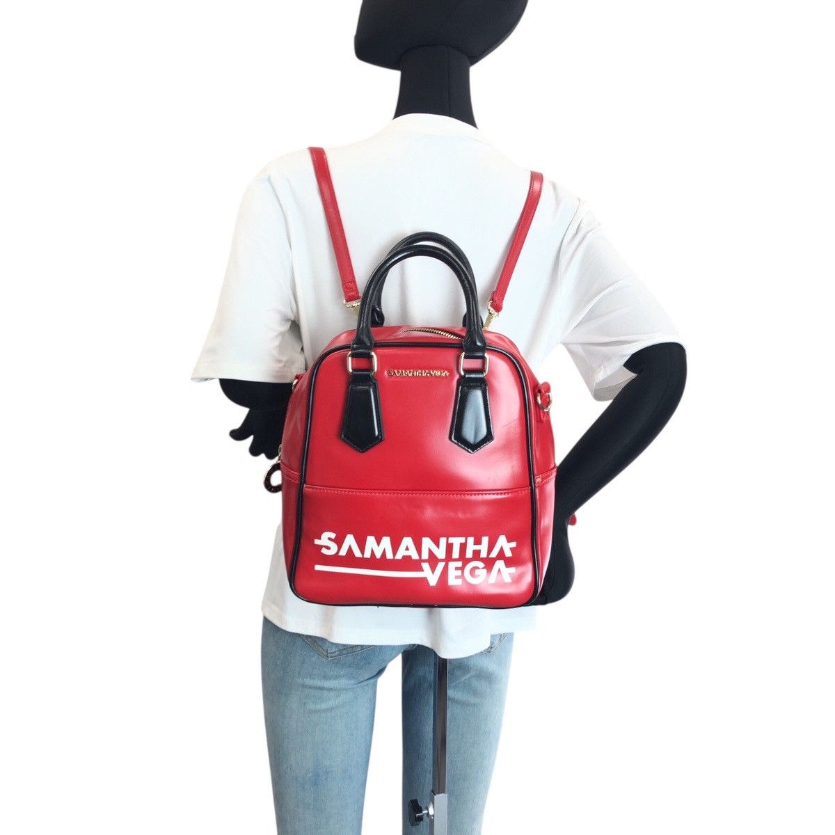 Other Other Samantha Vega Leather 3way Bag Leather Backpack DUTY FREE for USA Size ONE SIZE - 7 Thumbnail