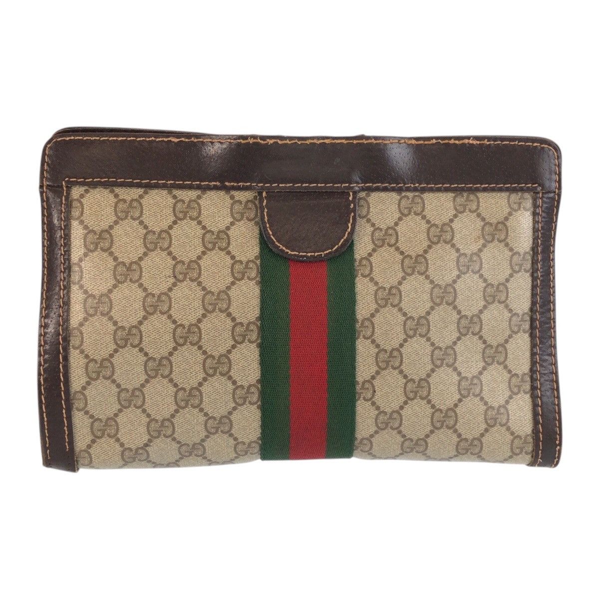 Gucci Gucci Gucci GG Supreme Canvas Clutch Bag Textile Clutch Bag DUTY FREE for USA Size ONE SIZE - 2 Thumbnail