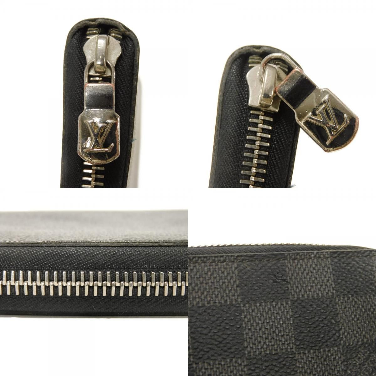 Louis Vuitton Louis Vuitton Louis Vuitton Zippy Organizer NM Damier Graphite Long Wallet Textile Long Wallet N60111 DUTY FREE for USA Size ONE SIZE - 17 Thumbnail