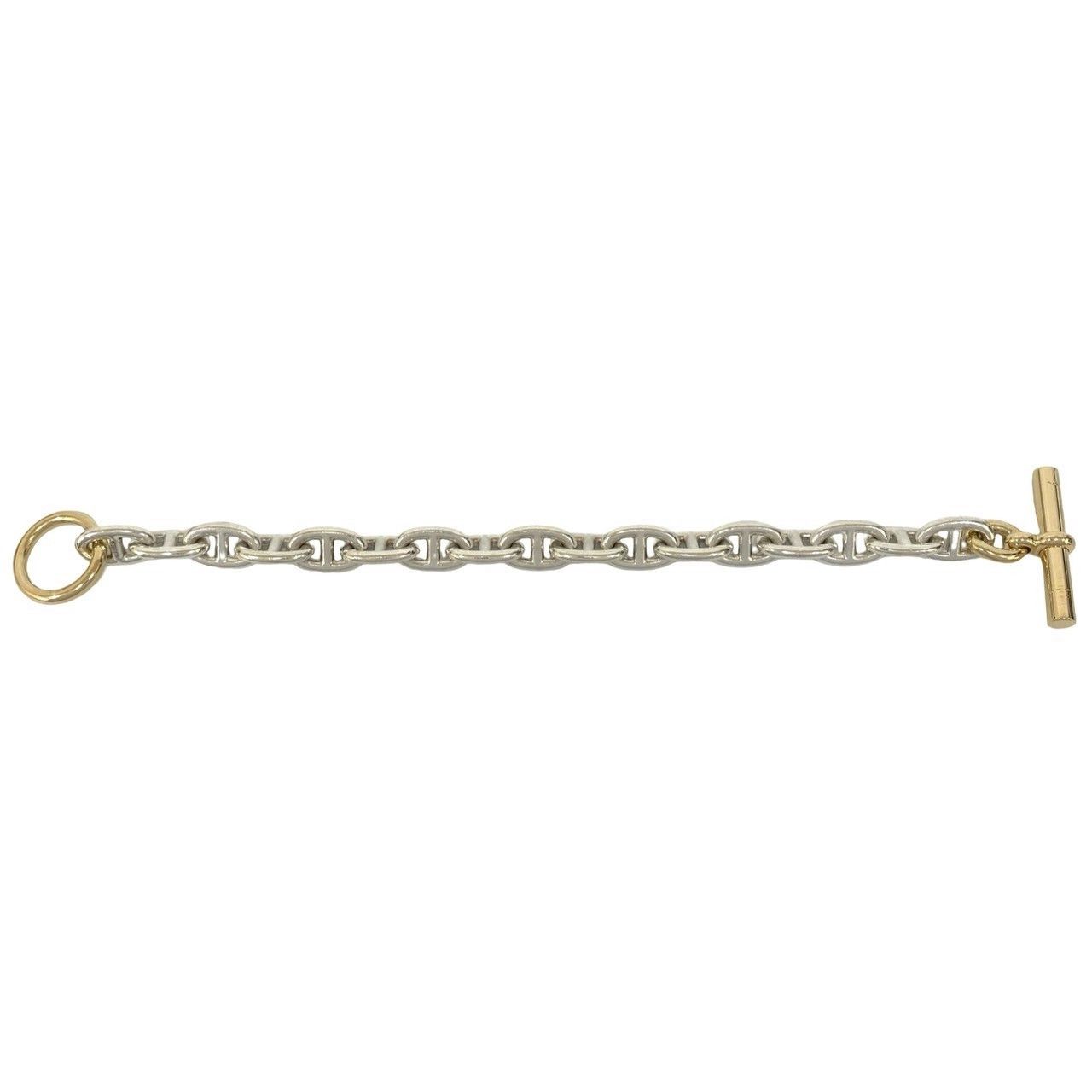 Hermes Hermes Hermes Chaine d’Ancre MM Au750 Silver Bracelet Precious Metal Bracelet DUTY FREE for USA Size ONE SIZE - 6 Thumbnail