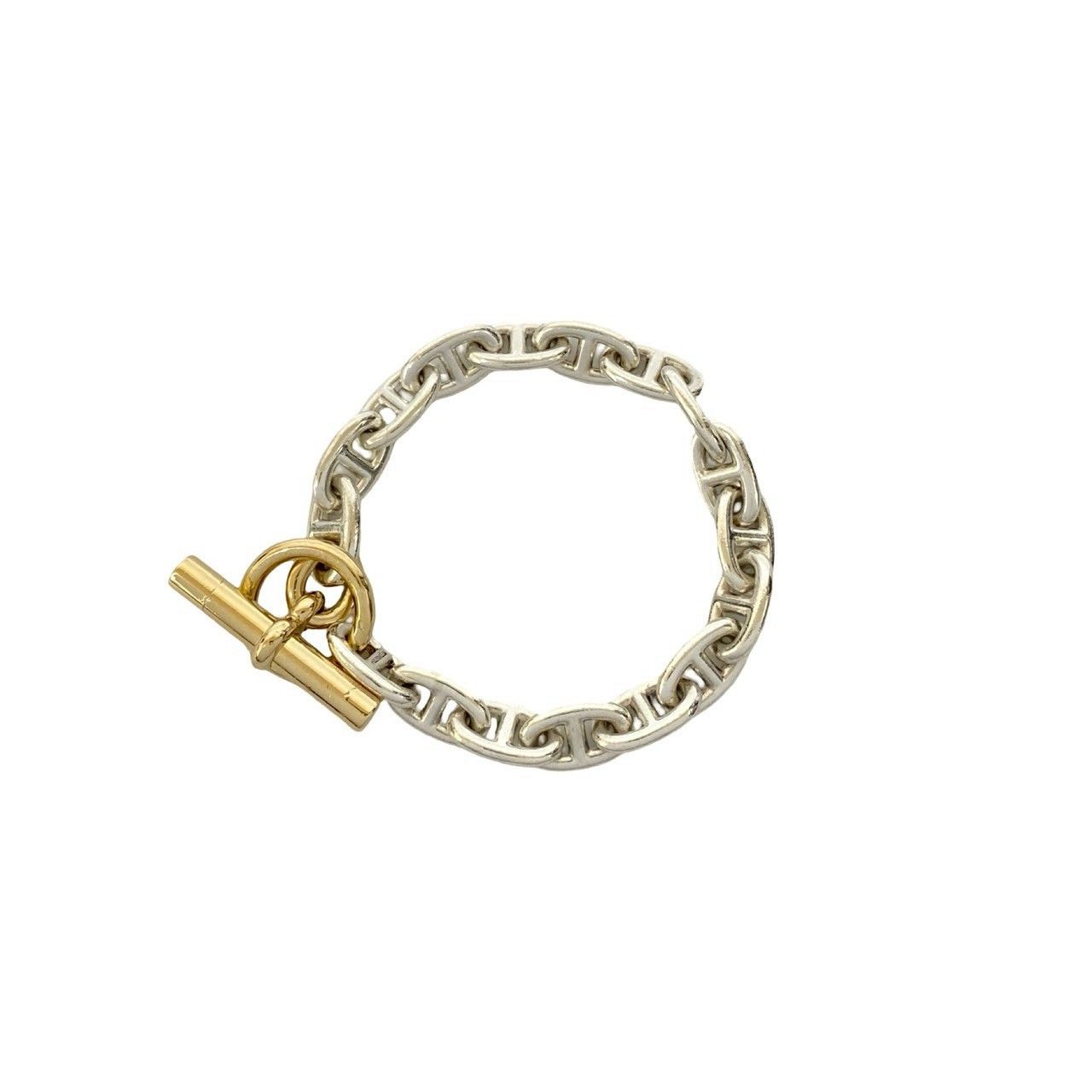 Hermes Hermes Hermes Chaine d’Ancre MM Au750 Silver Bracelet Precious Metal Bracelet DUTY FREE for USA Size ONE SIZE - 2 Thumbnail