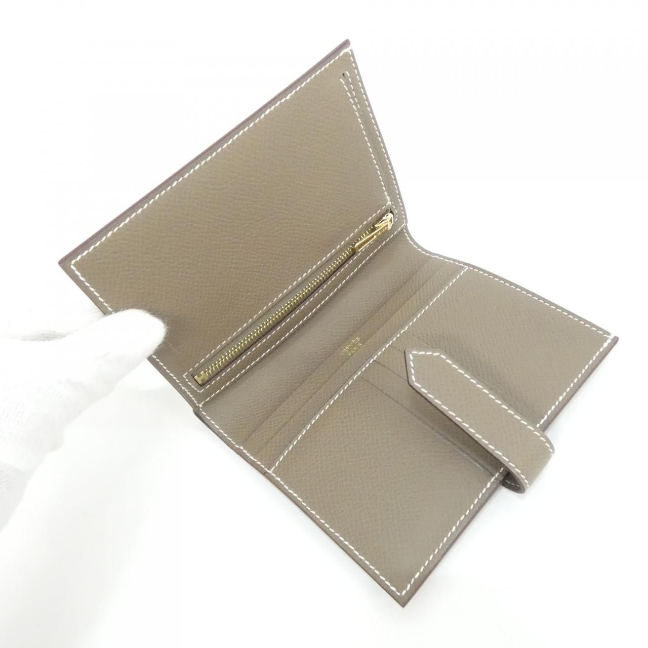 Hermes Hermes Hermes Béarn Compact Epsom wallet Leather Short Wallet W DUTY FREE for USA Size ONE SIZE - 5 Thumbnail