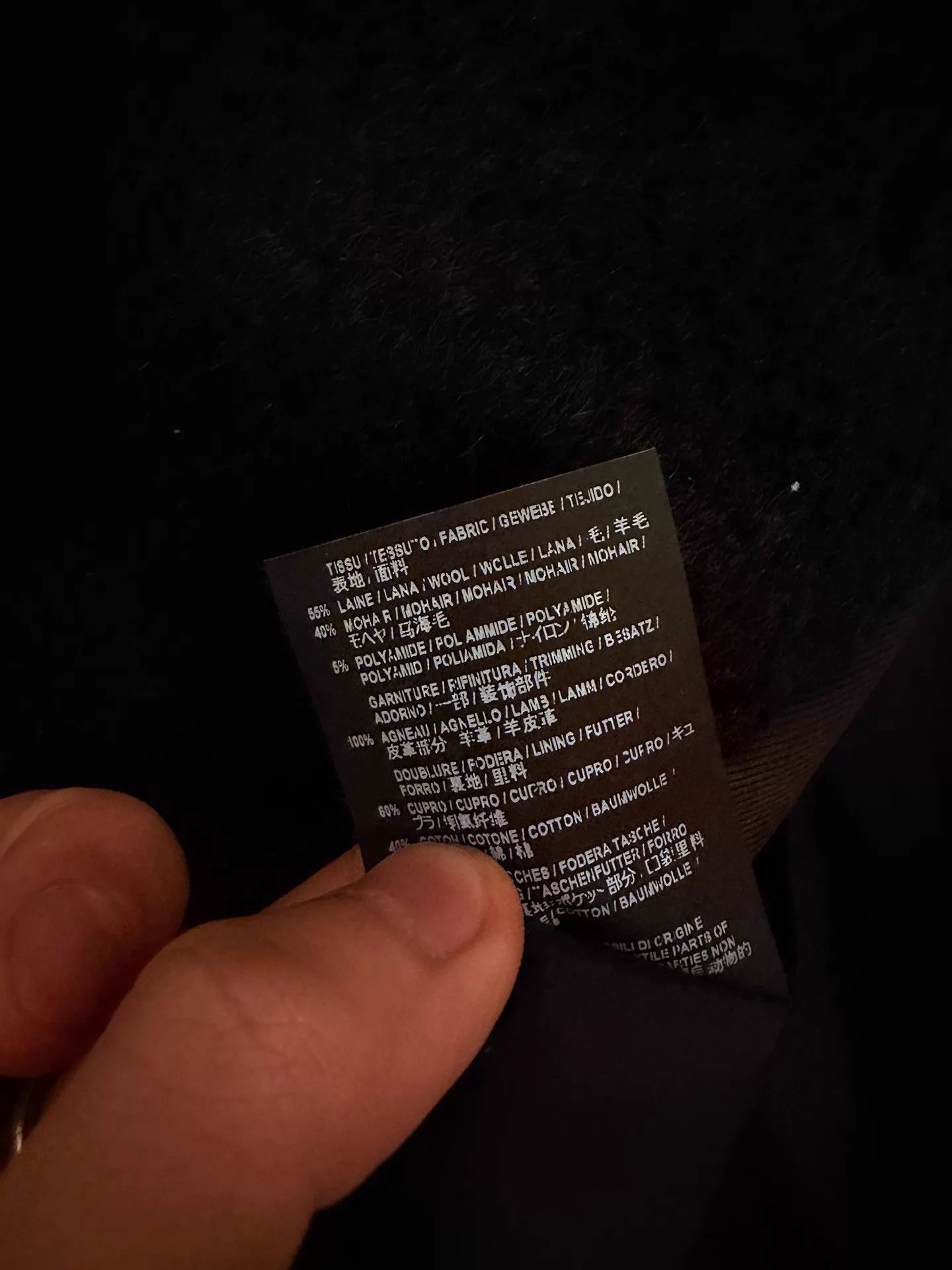 Saint Laurent Paris Black Textured Double-Breasted Long Coat Size US S / EU 44-46 / 1 - 8 Thumbnail