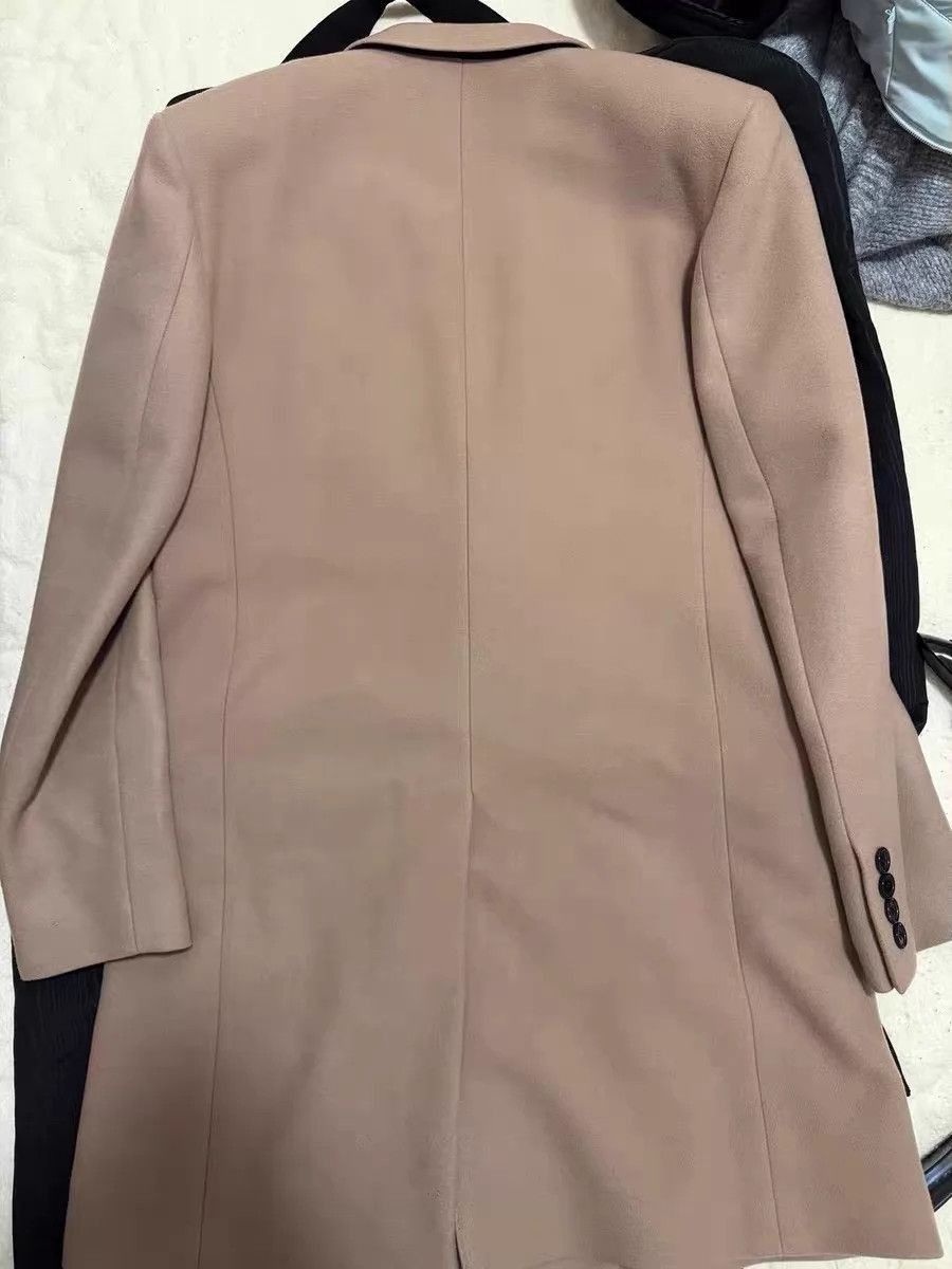Saint Laurent Paris Long Single-Breasted Coat with Button Cuffs Size US L / EU 52-54 / 3 - 4 Thumbnail