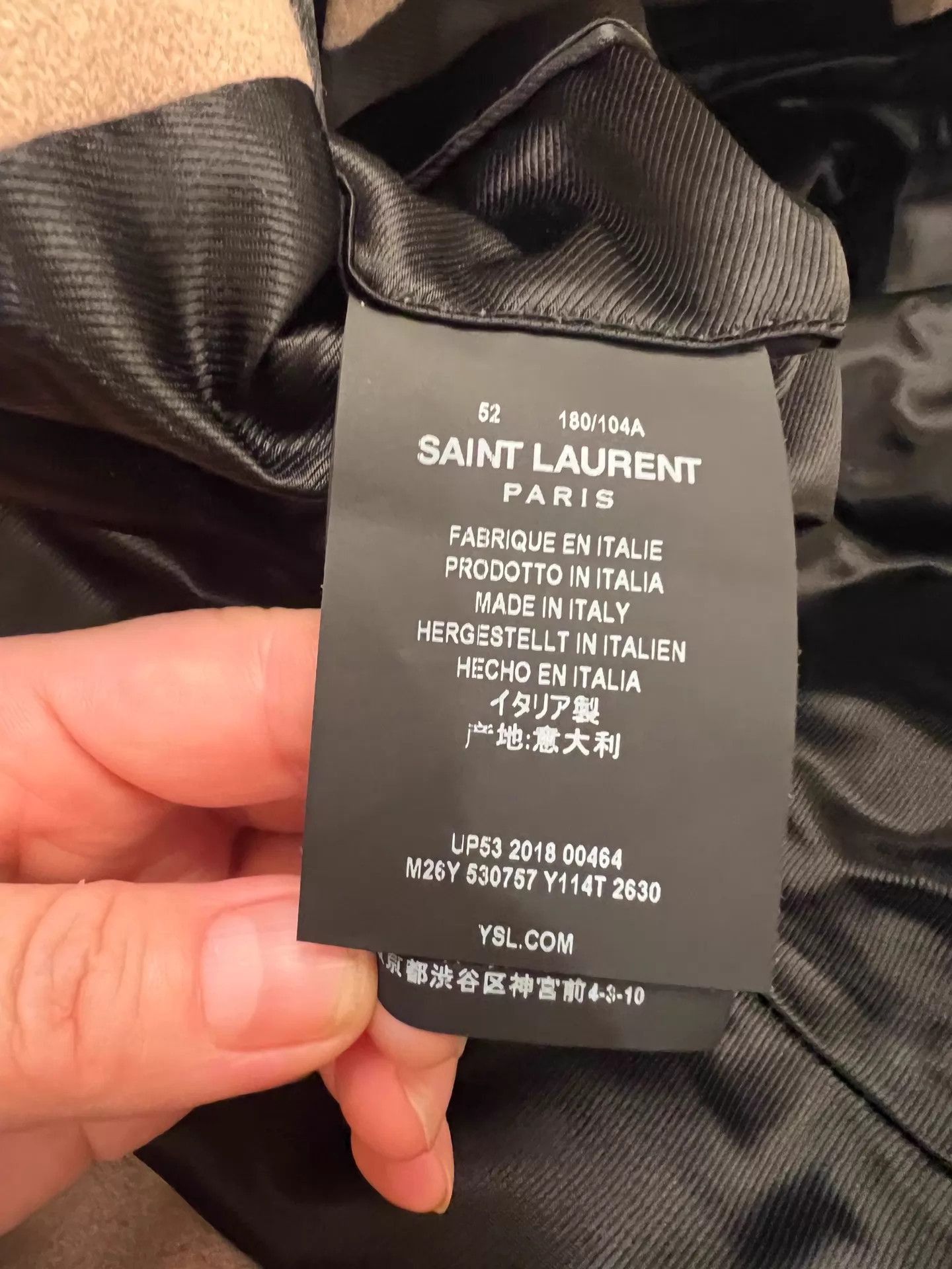 Saint Laurent Paris Long Single-Breasted Coat with Button Cuffs Size US L / EU 52-54 / 3 - 7 Thumbnail