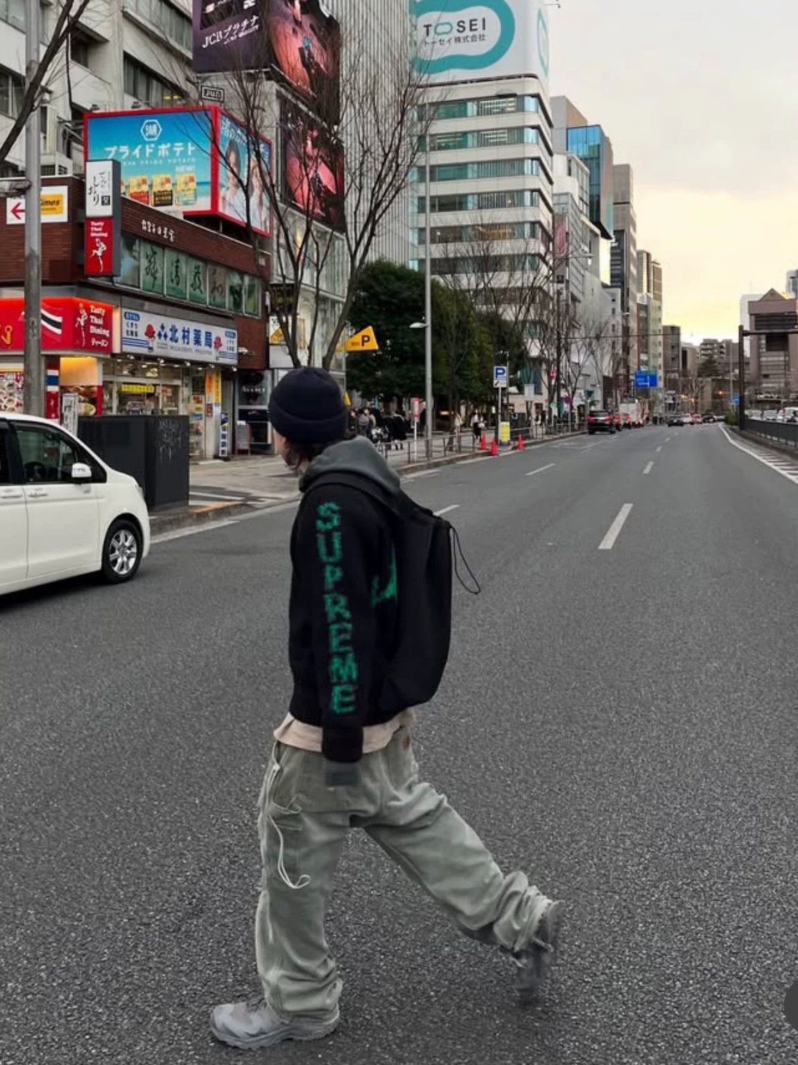 Supreme Black Knit Sweater with Green Monster Design - S Size US S / EU 44-46 / 1 - 6 Thumbnail