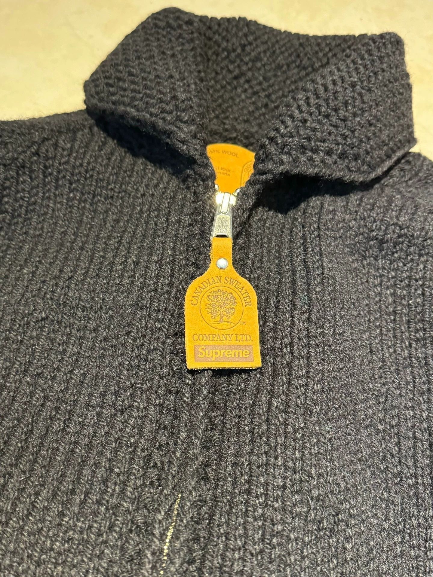 Supreme Black Knit Sweater with Green Monster Design - S Size US S / EU 44-46 / 1 - 3 Thumbnail
