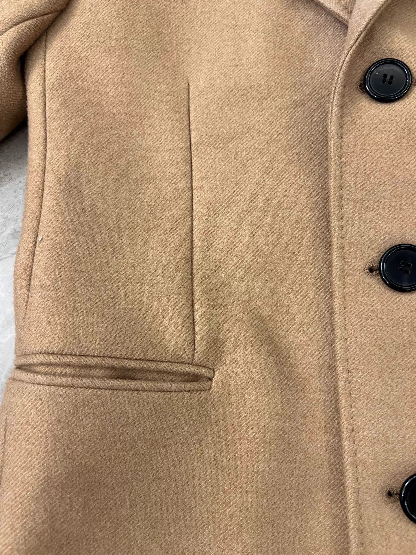 Saint Laurent Paris Beige Long Coat with Button Closure - Size M Size US M / EU 48-50 / 2 - 5 Thumbnail