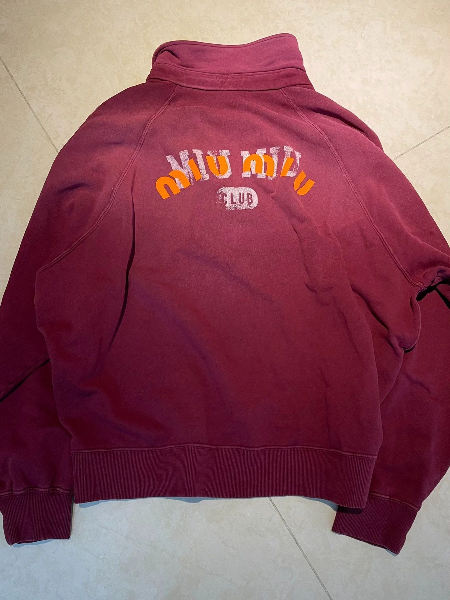 Miu Miu Red Long Sleeve Polo Top Size XS Size US XS / EU 42 / 0 - 3 Thumbnail