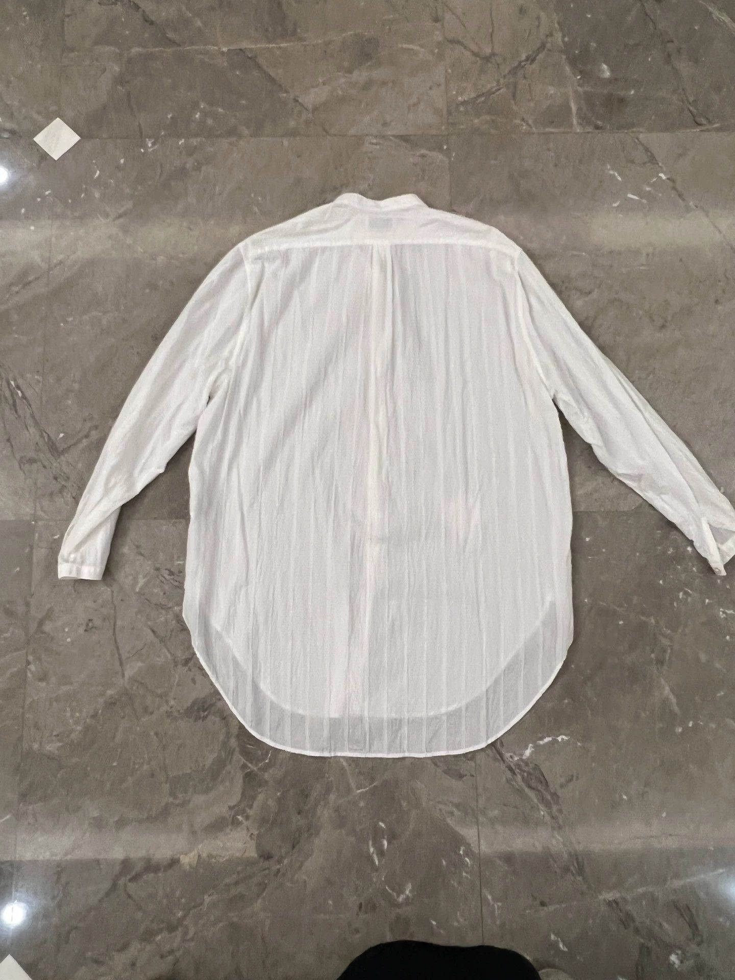 Saint Laurent Paris White Long-Sleeve Button-Up Shirt Size US M / EU 48-50 / 2 - 2 Thumbnail