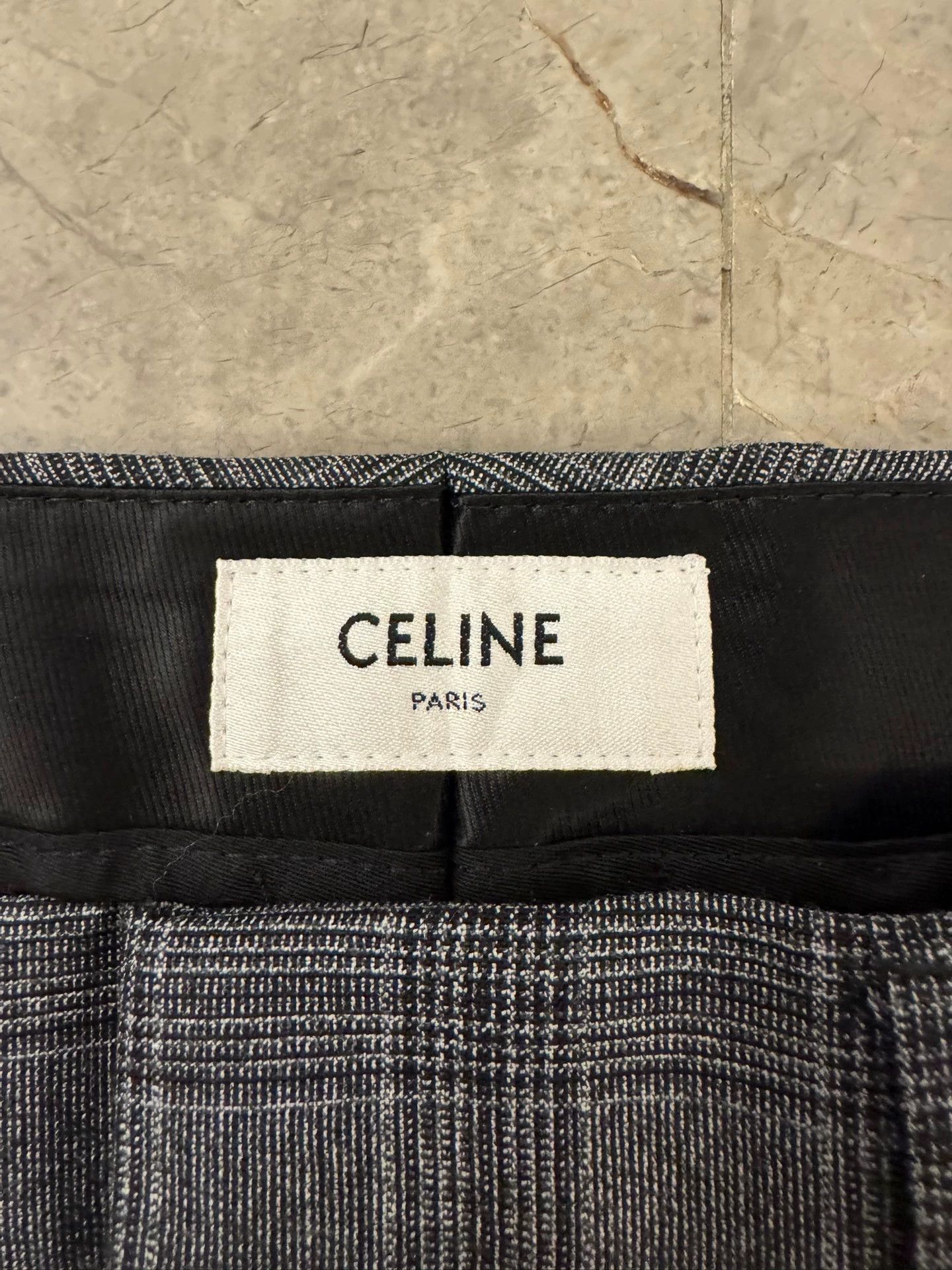 Celine Plaid Straight-Leg Casual Pants Size US 28 / EU 44 - 6 Thumbnail