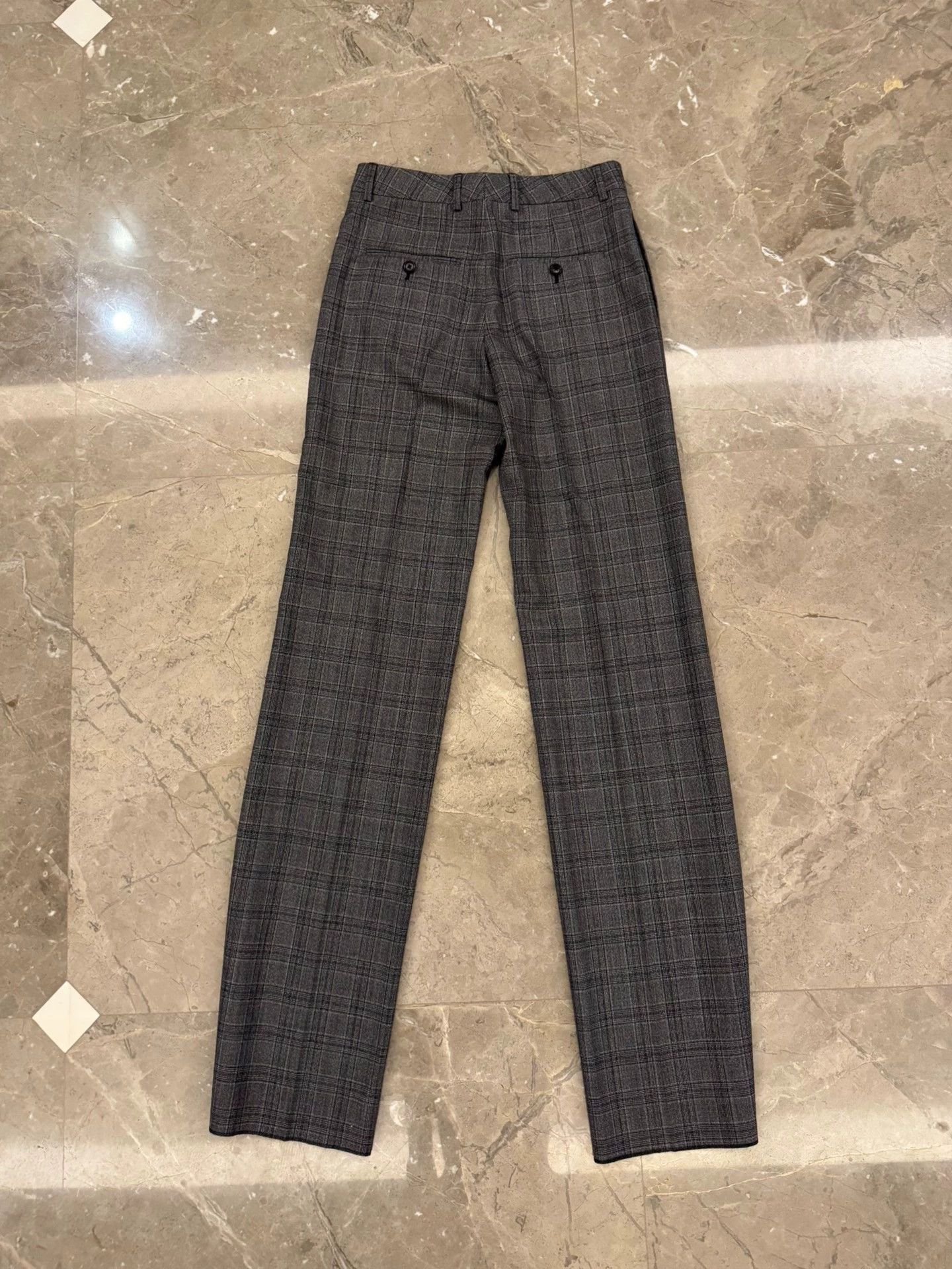 Celine Plaid Straight-Leg Casual Pants Size US 28 / EU 44 - 4 Thumbnail