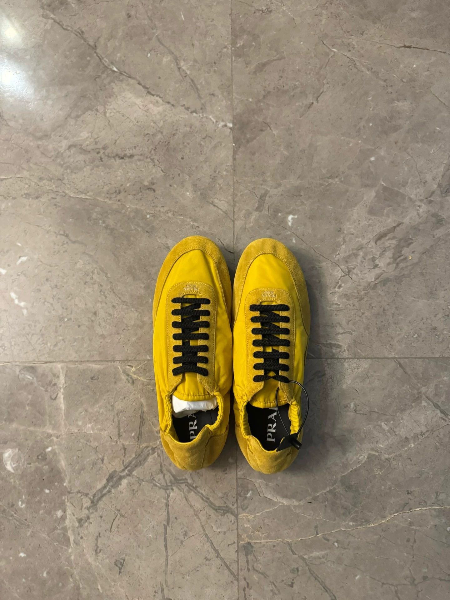 Prada Yellow Low-Top Sneakers Size 9 Size US 9 / EU 42 - 2 Thumbnail