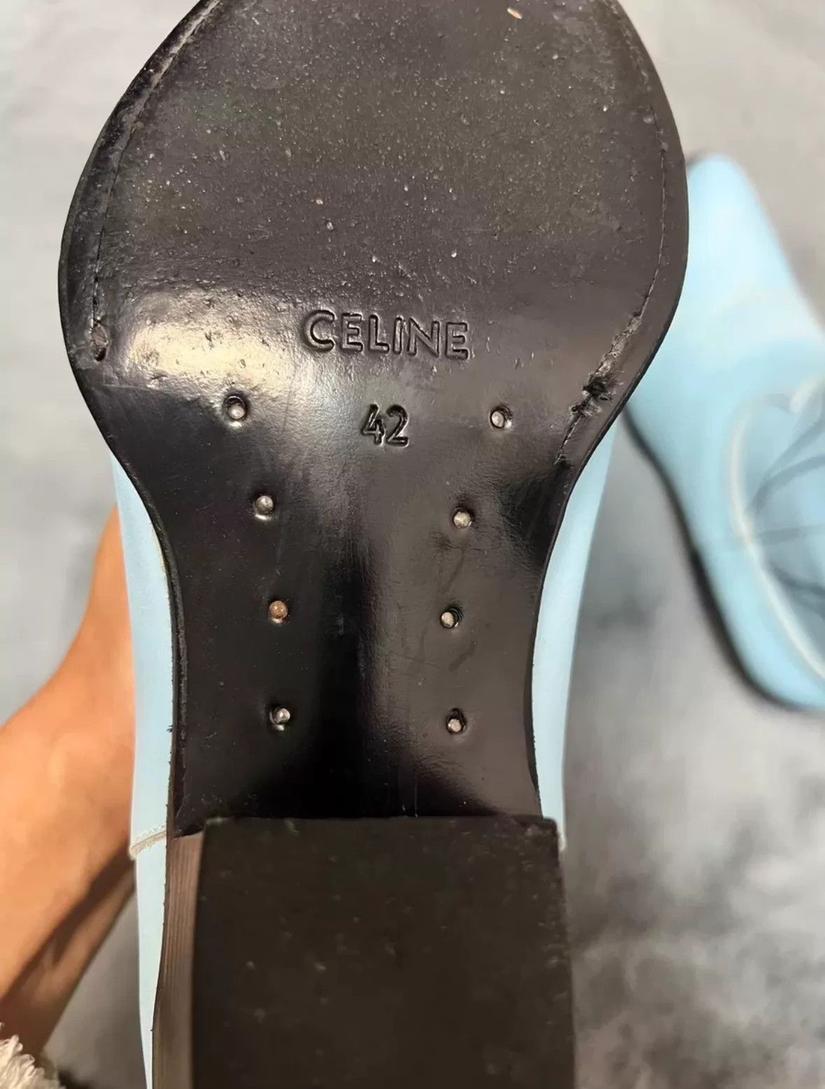 Celine Blue Embroidered Cowboy Boots Size 9 Size US 9 / EU 42 - 6 Thumbnail