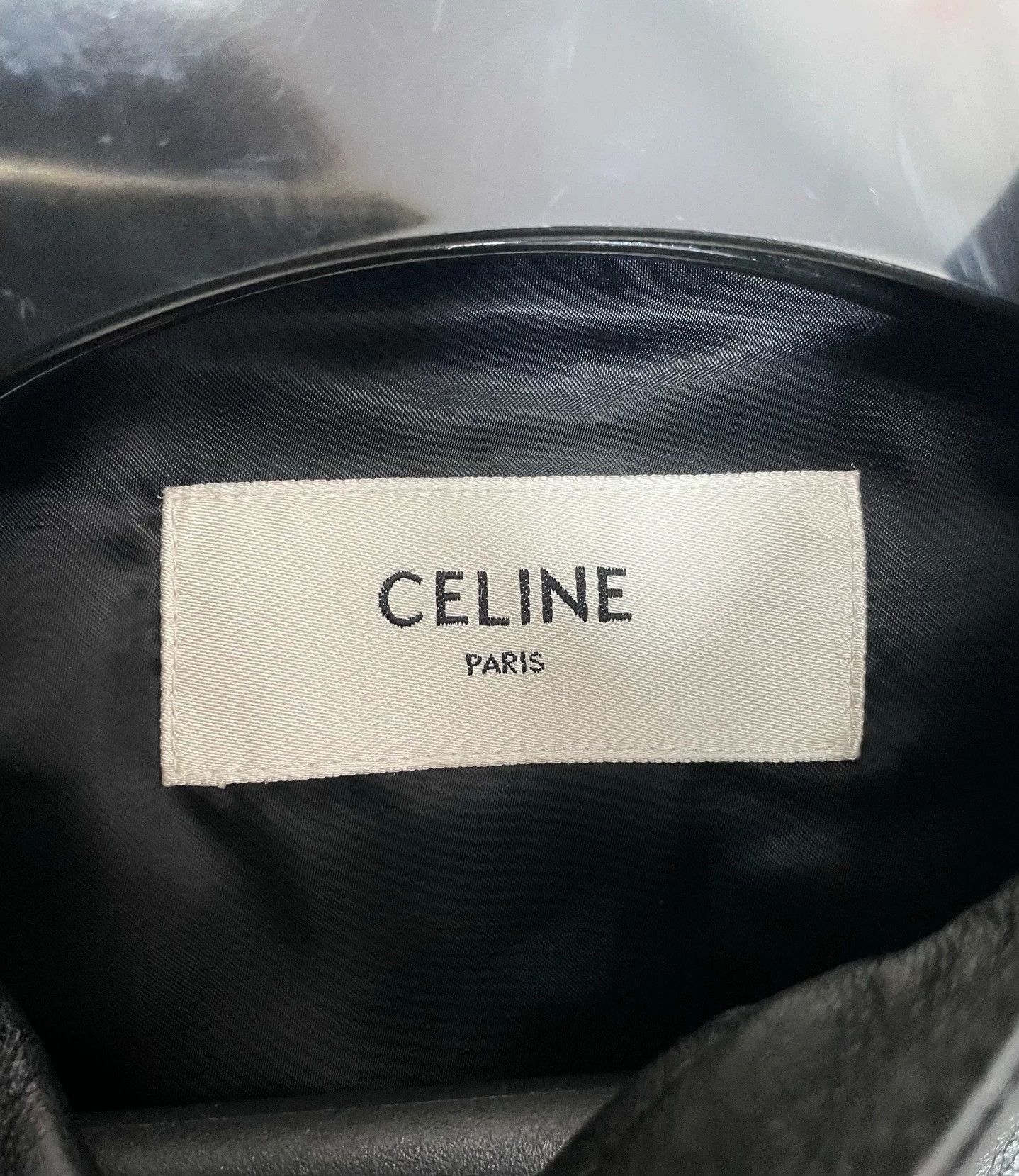 Celine Black Leather Jacket with Snakeskin Accents Size US M / EU 48-50 / 2 - 4 Thumbnail