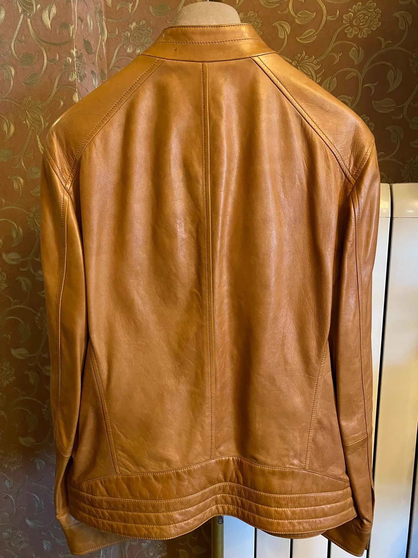 Brunello Cucinelli Brown Leather Jacket with Zip Pockets - Size M Size US M / EU 48-50 / 2 - 6 Thumbnail