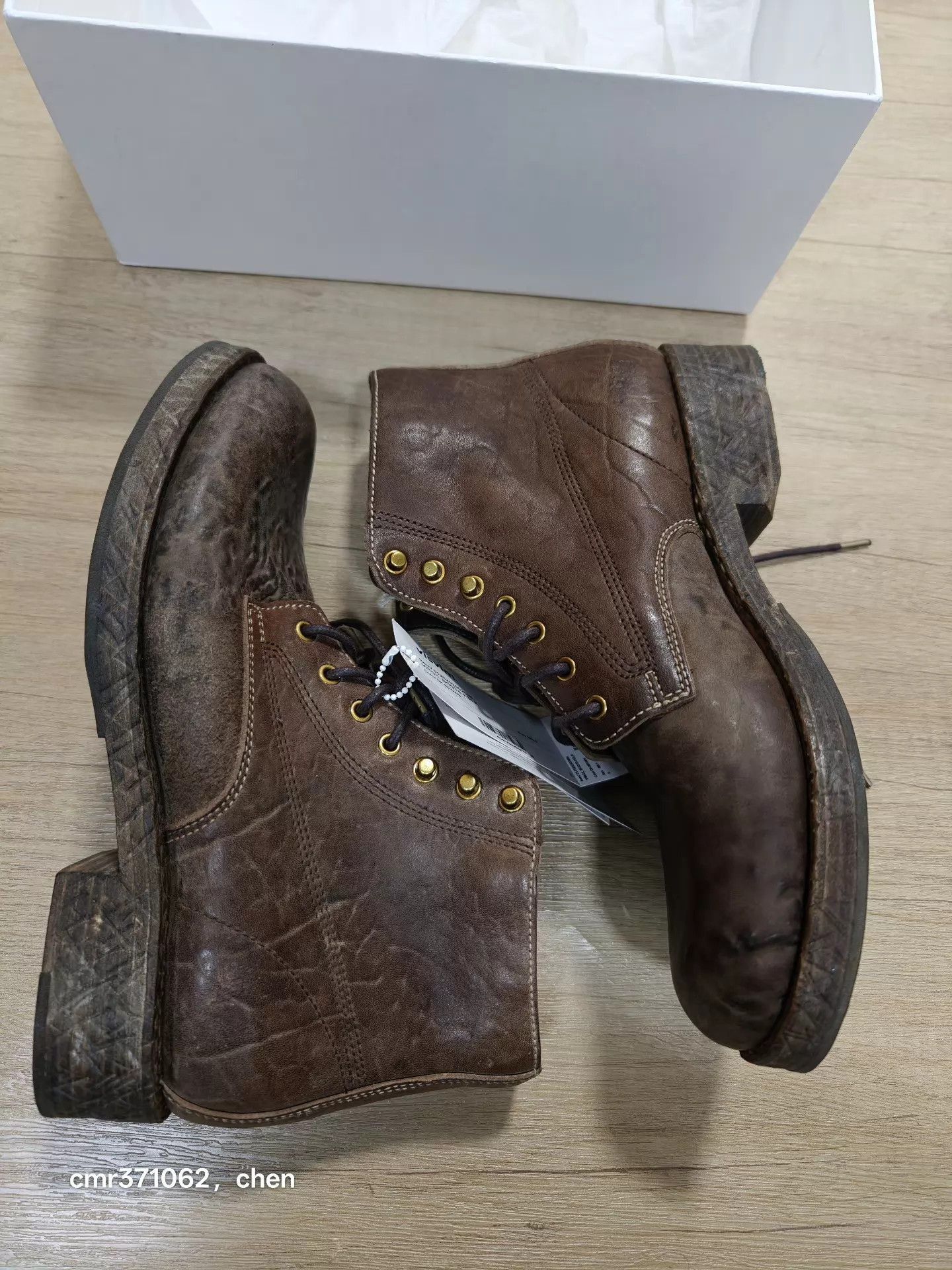 Visvim Brown Leather Lace-Up Boots Size 9 Size US 9 / EU 42 - 4 Thumbnail