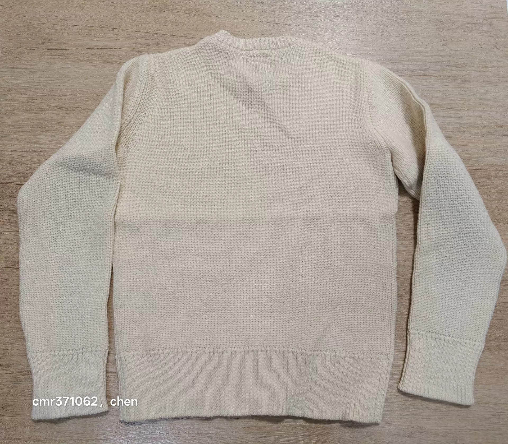 Visvim White Crewneck Sweater with Plaid Elbow Patches Size S Size US S / EU 44-46 / 1 - 5 Thumbnail