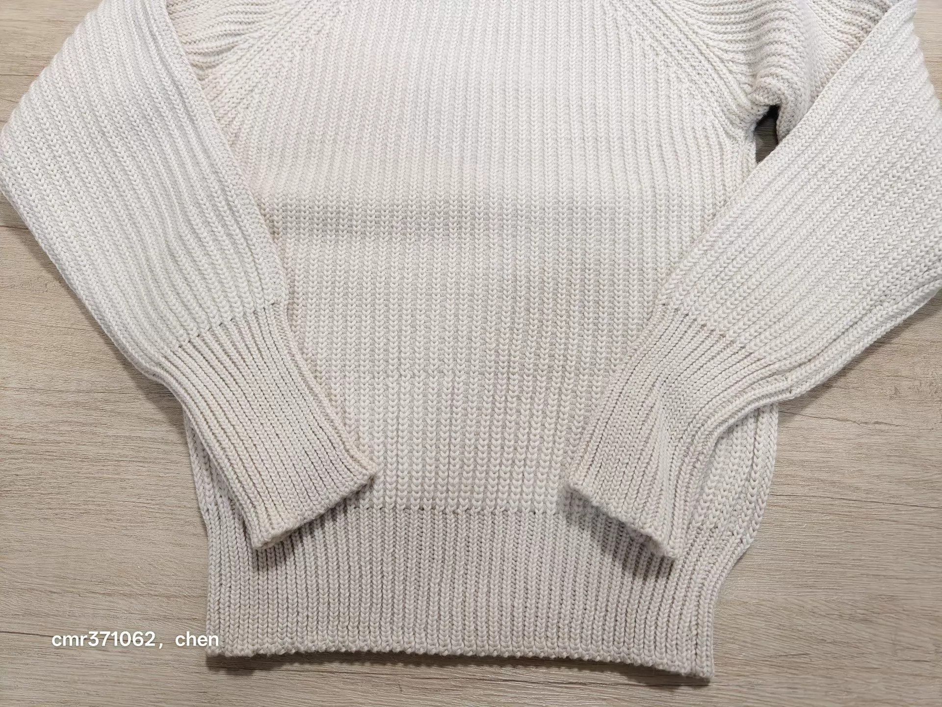 Visvim White Ribbed Knit Sweater - Size S Size US S / EU 44-46 / 1 - 3 Thumbnail