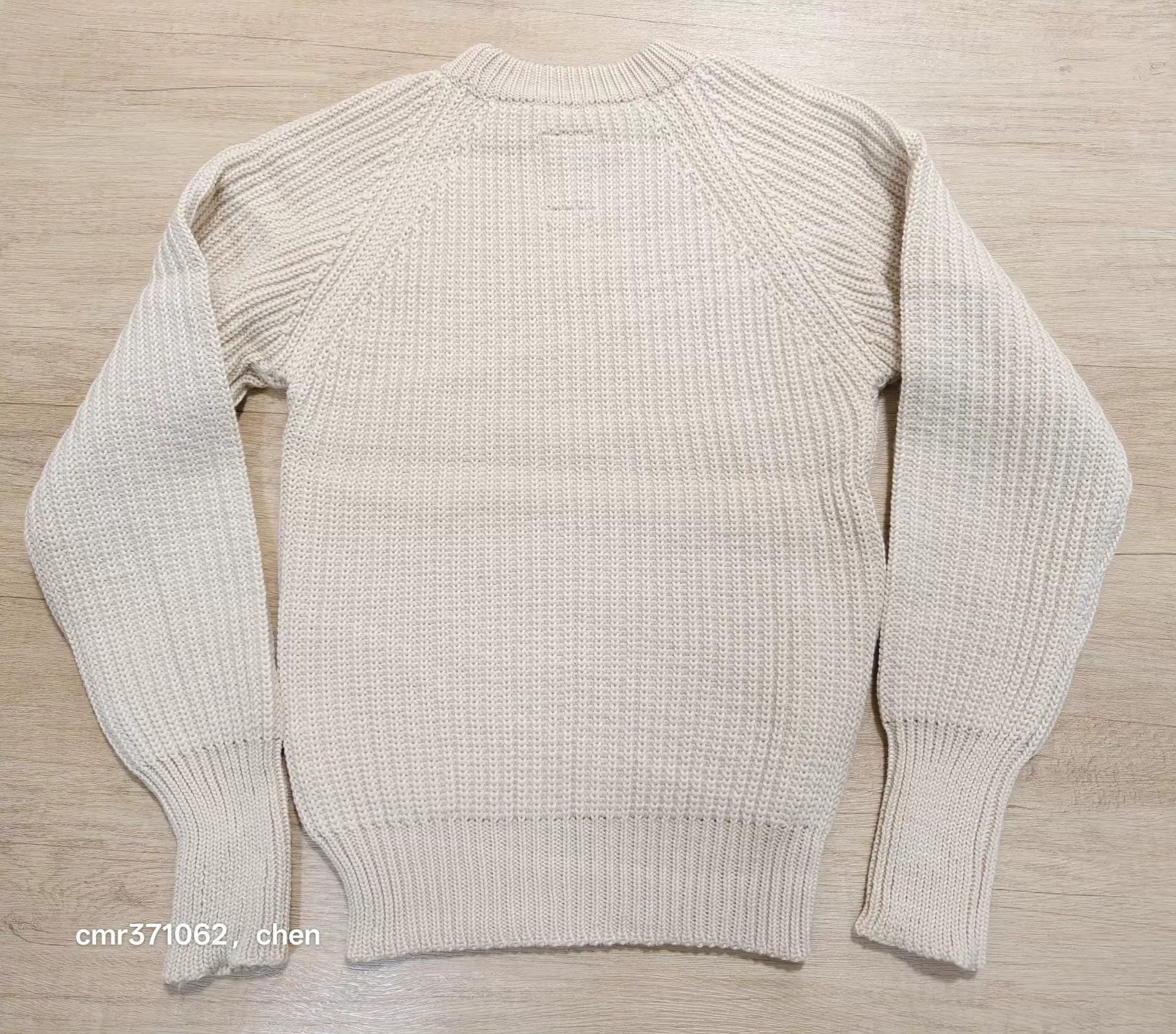 Visvim White Ribbed Knit Sweater - Size S Size US S / EU 44-46 / 1 - 5 Thumbnail