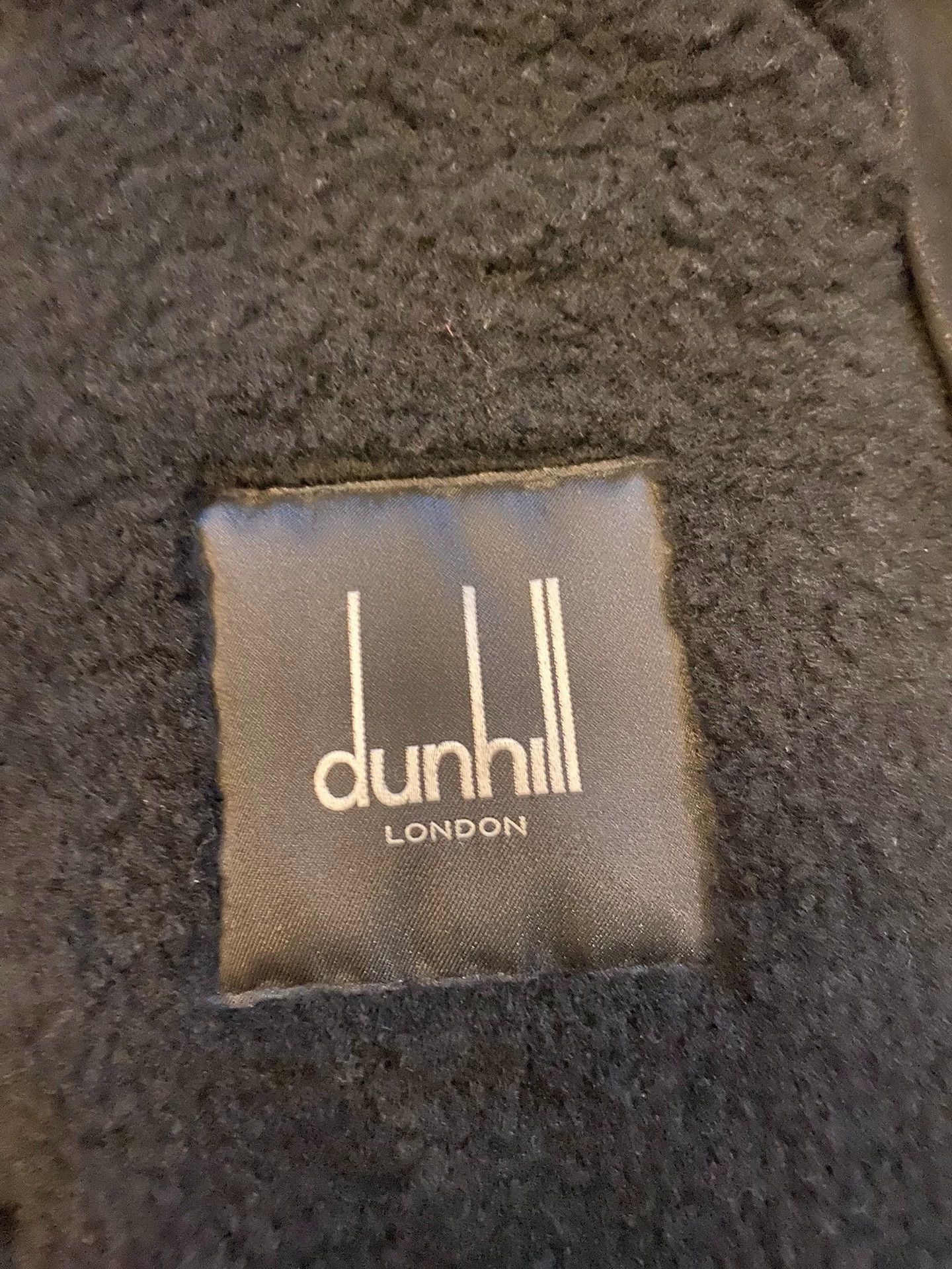 Alfred Dunhill Black Fleece Collar Button-Up Denim Jacket Size US S / EU 44-46 / 1 - 7 Thumbnail