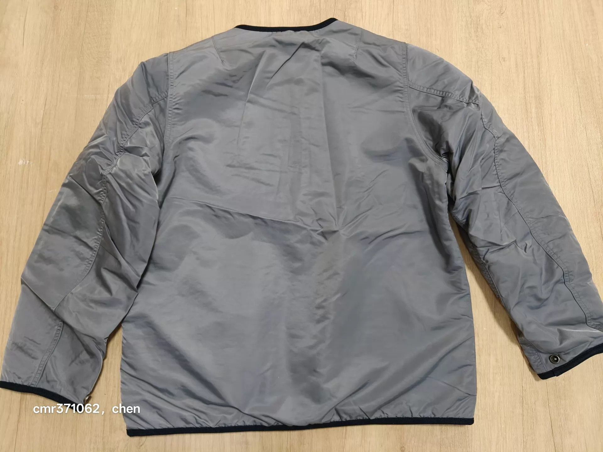 Visvim Gray Zip-Front Bomber Jacket Size L Size US L / EU 52-54 / 3 - 7 Thumbnail